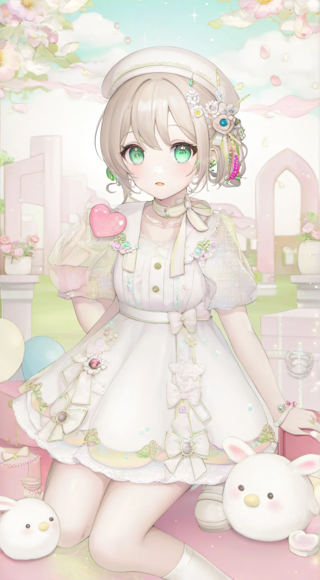 ai character: Sakura Hanazaki background