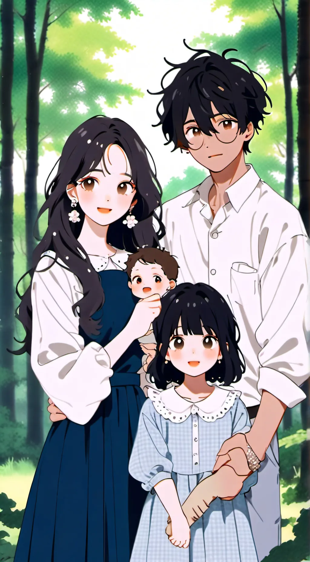 ai character: Familia 👨‍👩‍👧‍👦 background