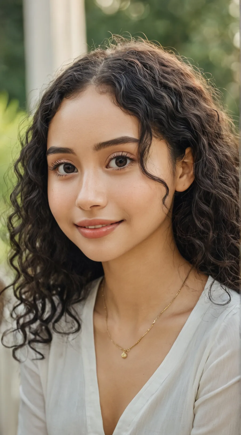 ai character: Bela flor background