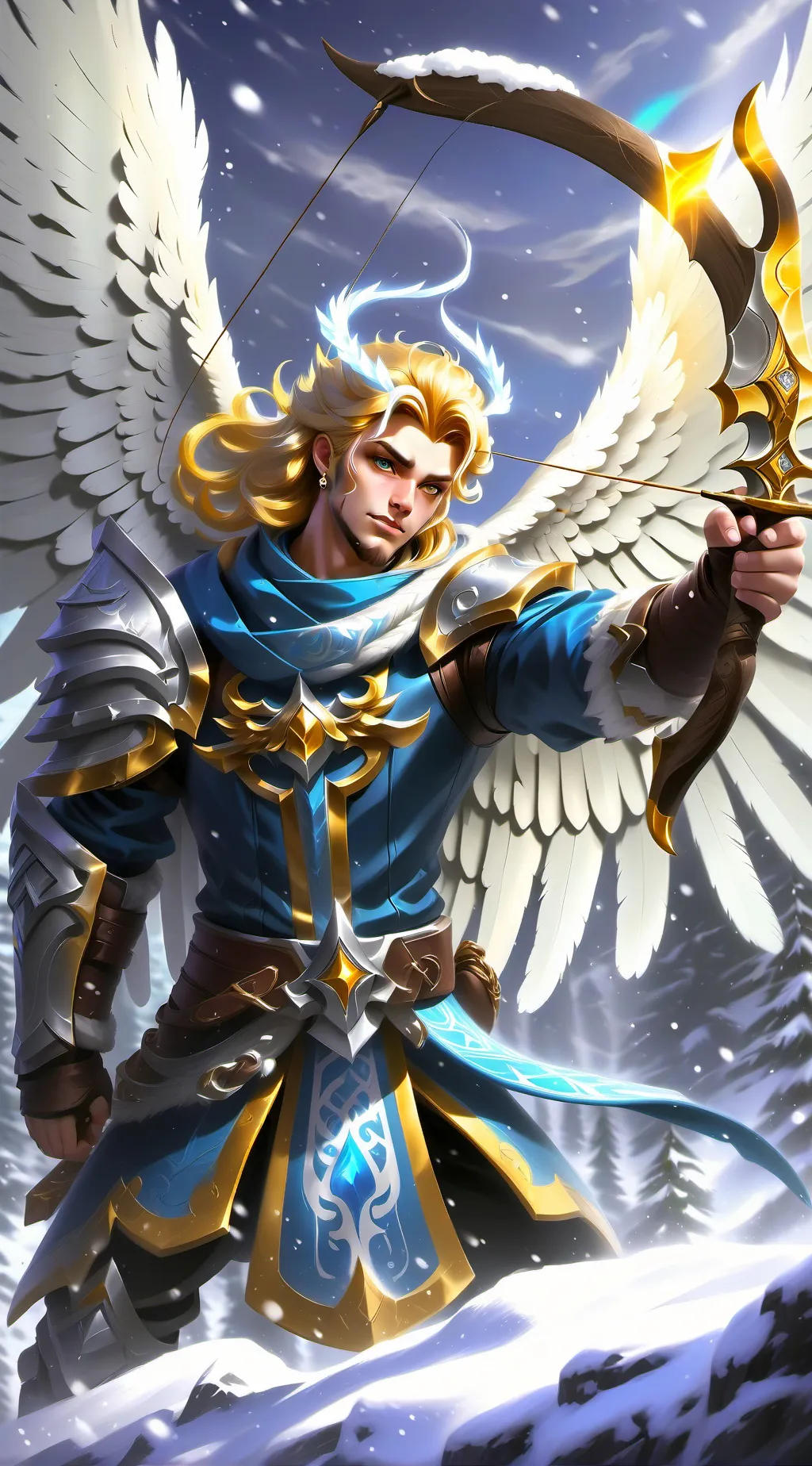 ai character: San Valentín background