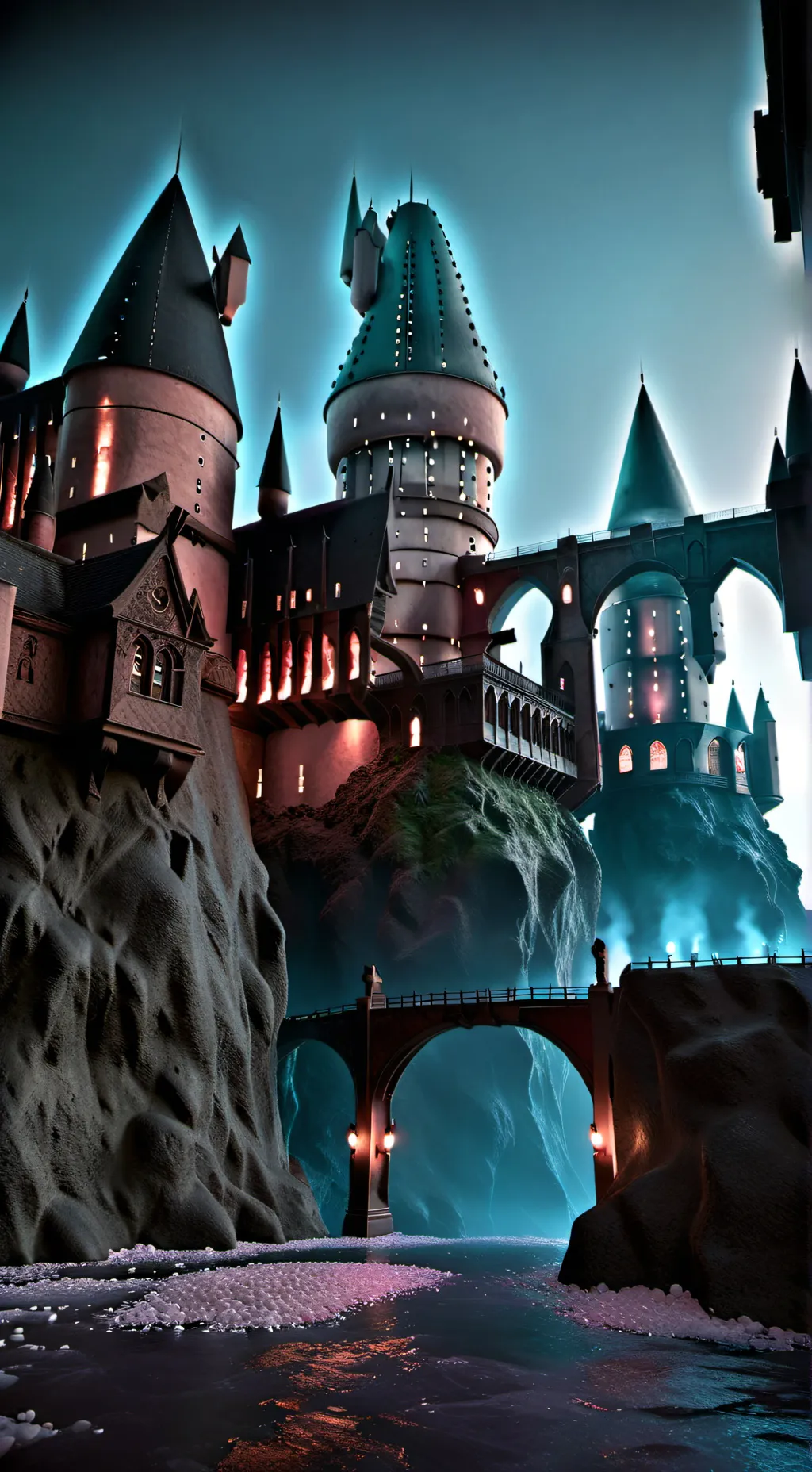 ai character: Hogwarts  background