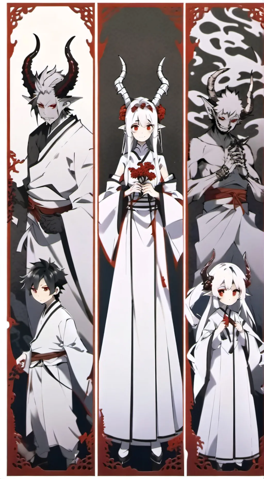 ai character: 8 demons of hell background