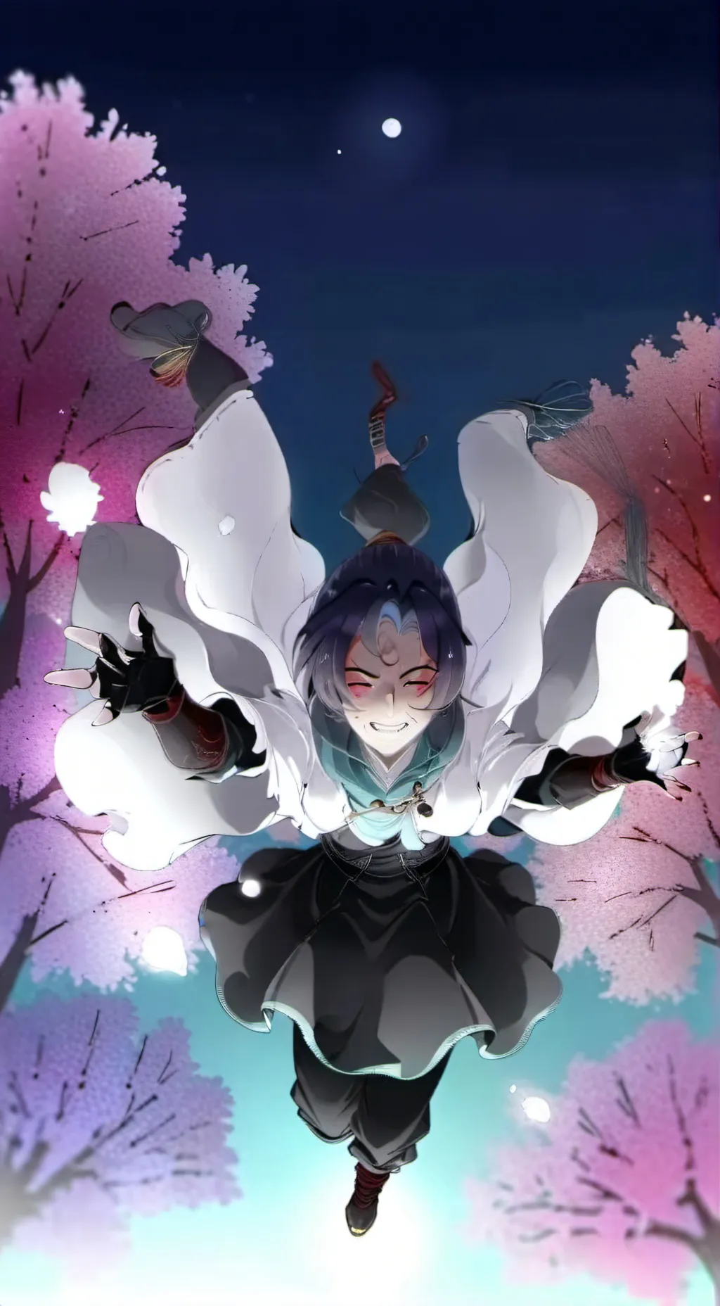 ai character: Shinobu is pregnan background