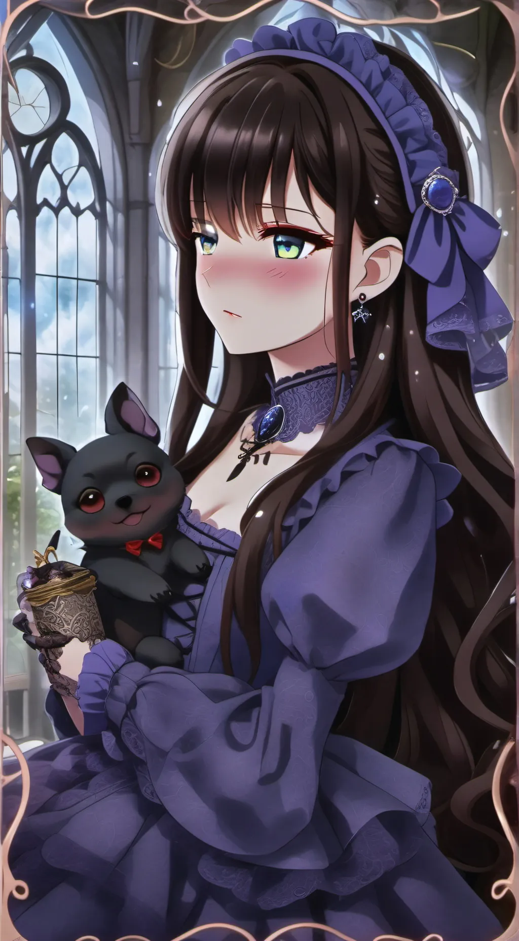 ai character: komi pero bebe xd background