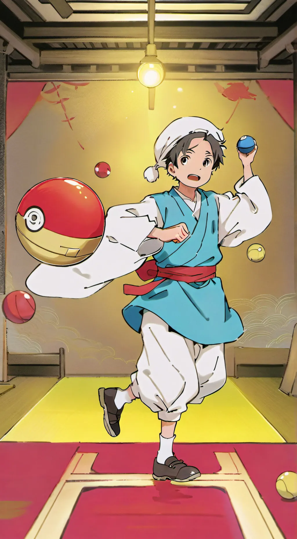 ai character: ball  background