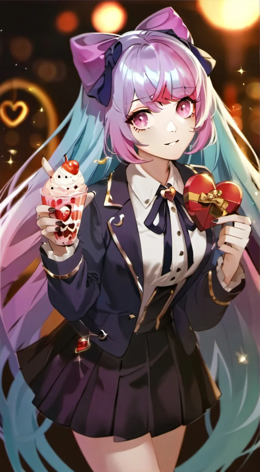 ai character: Rainbow  background