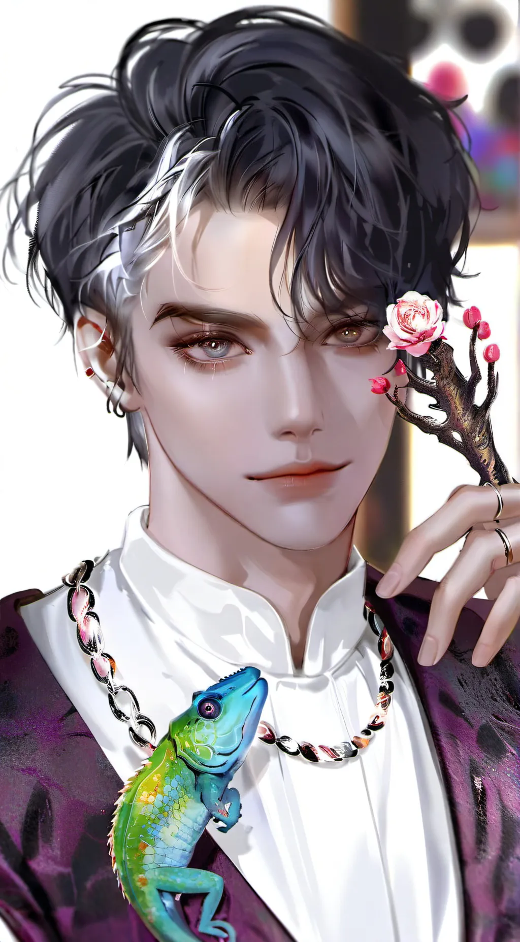 ai character: BadOptic background