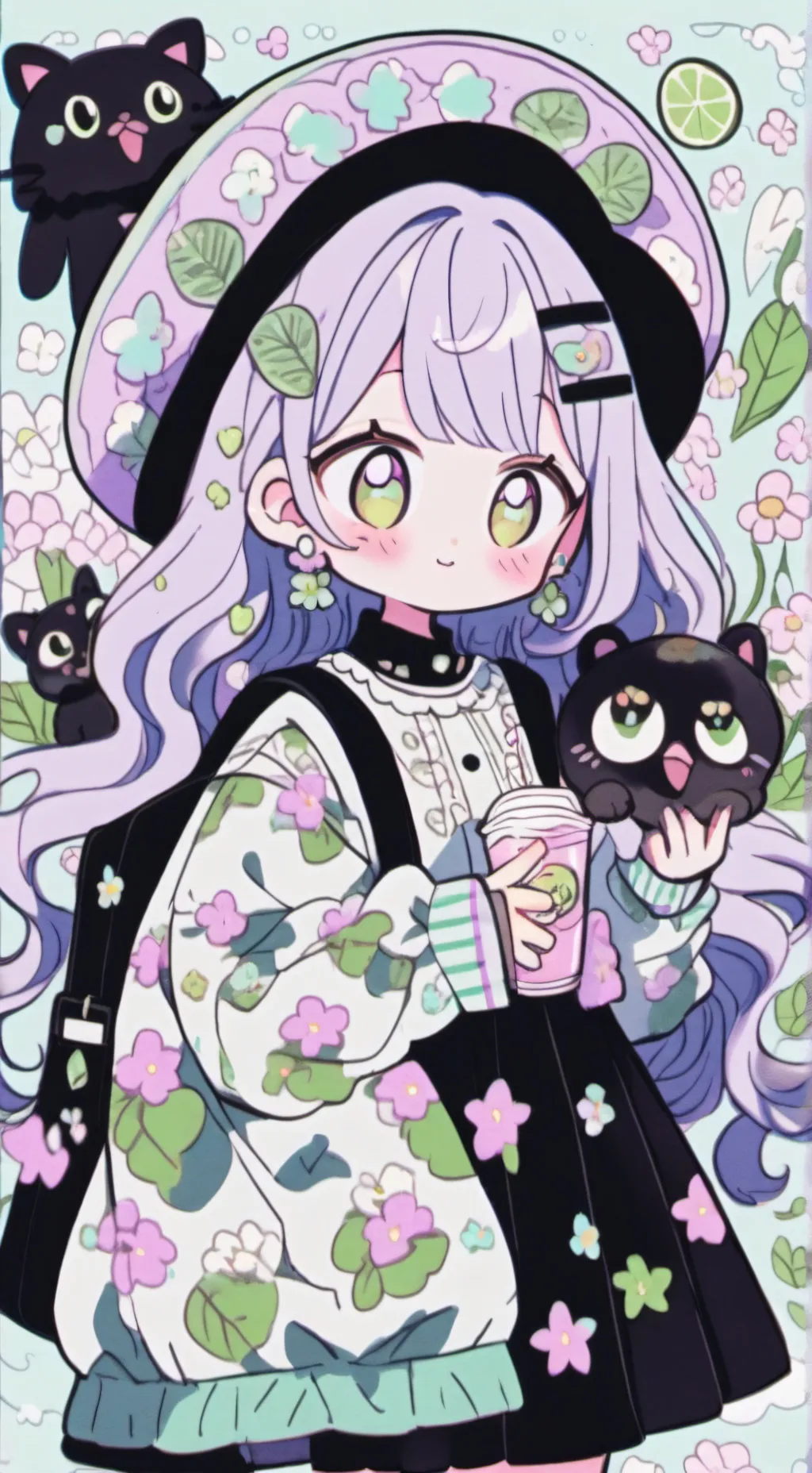 ai character: zorra cola grande background