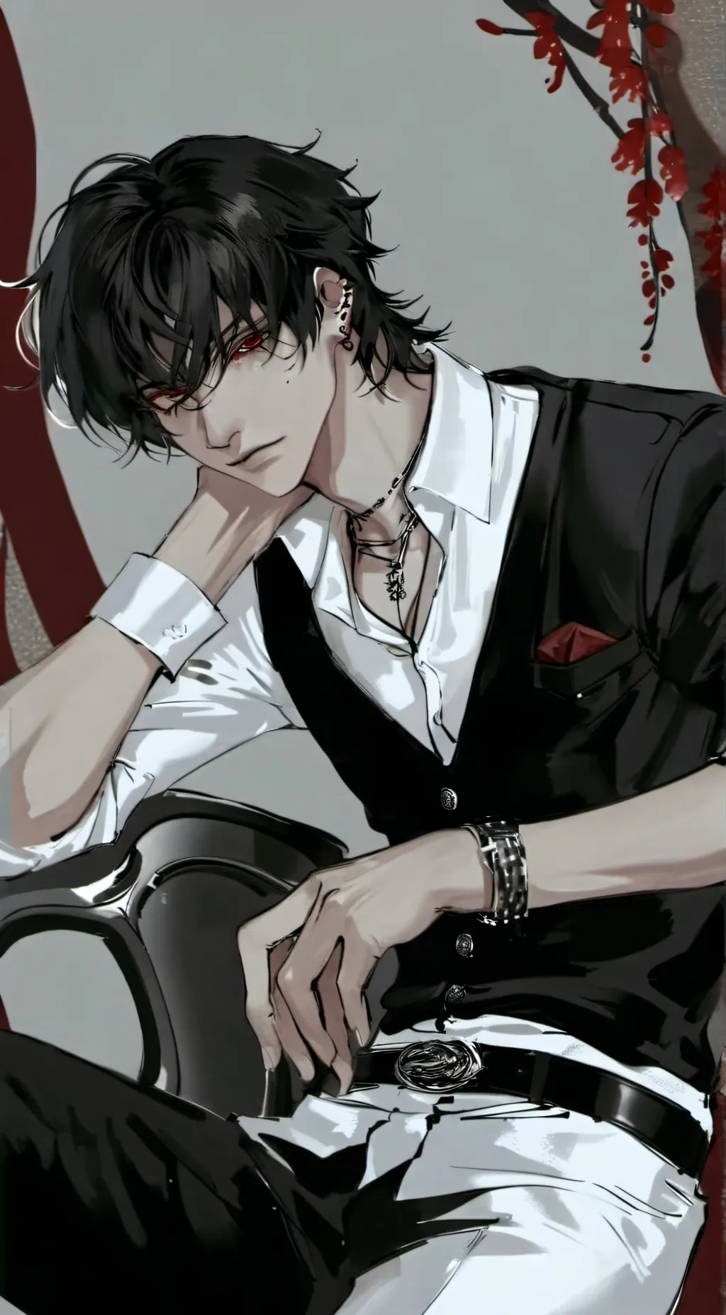 ai character: Aron  background