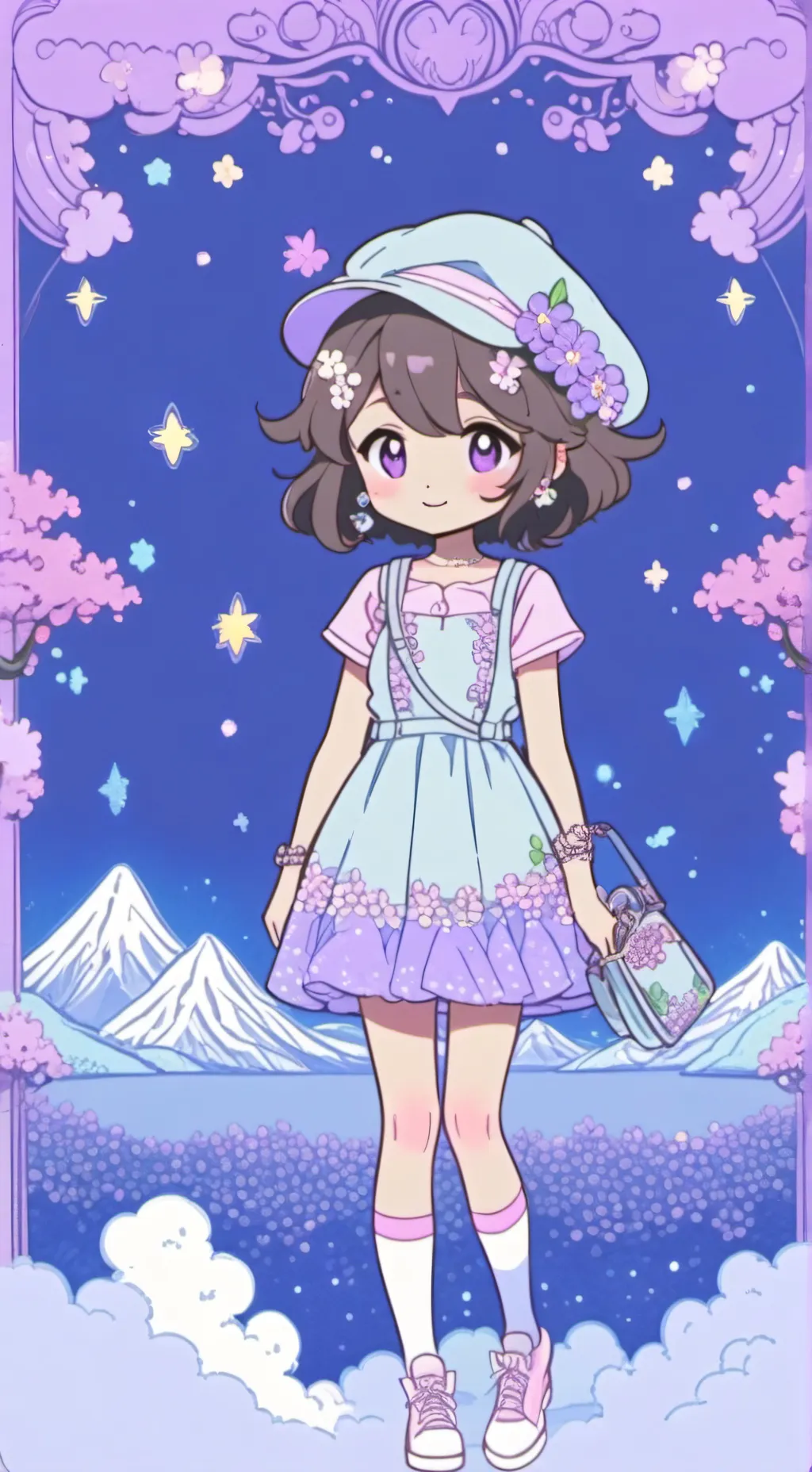 ai character: baby luna(you) background