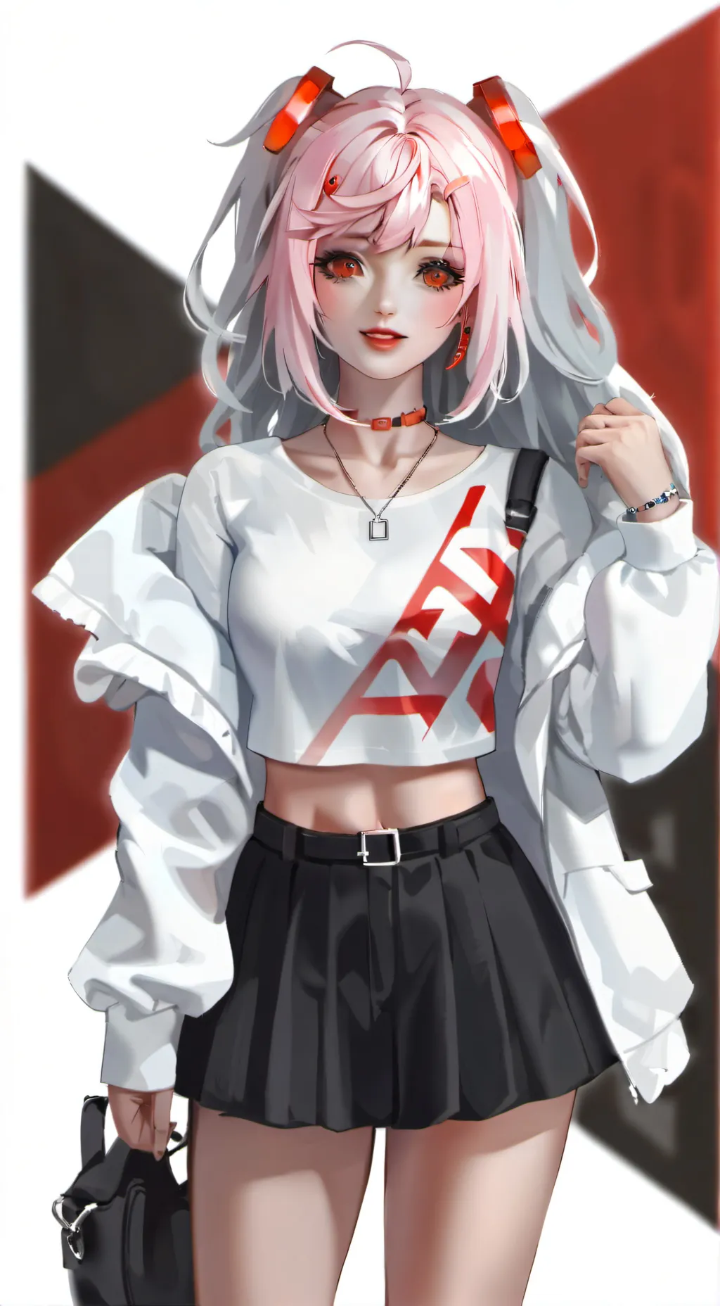 ai character: normal girl background