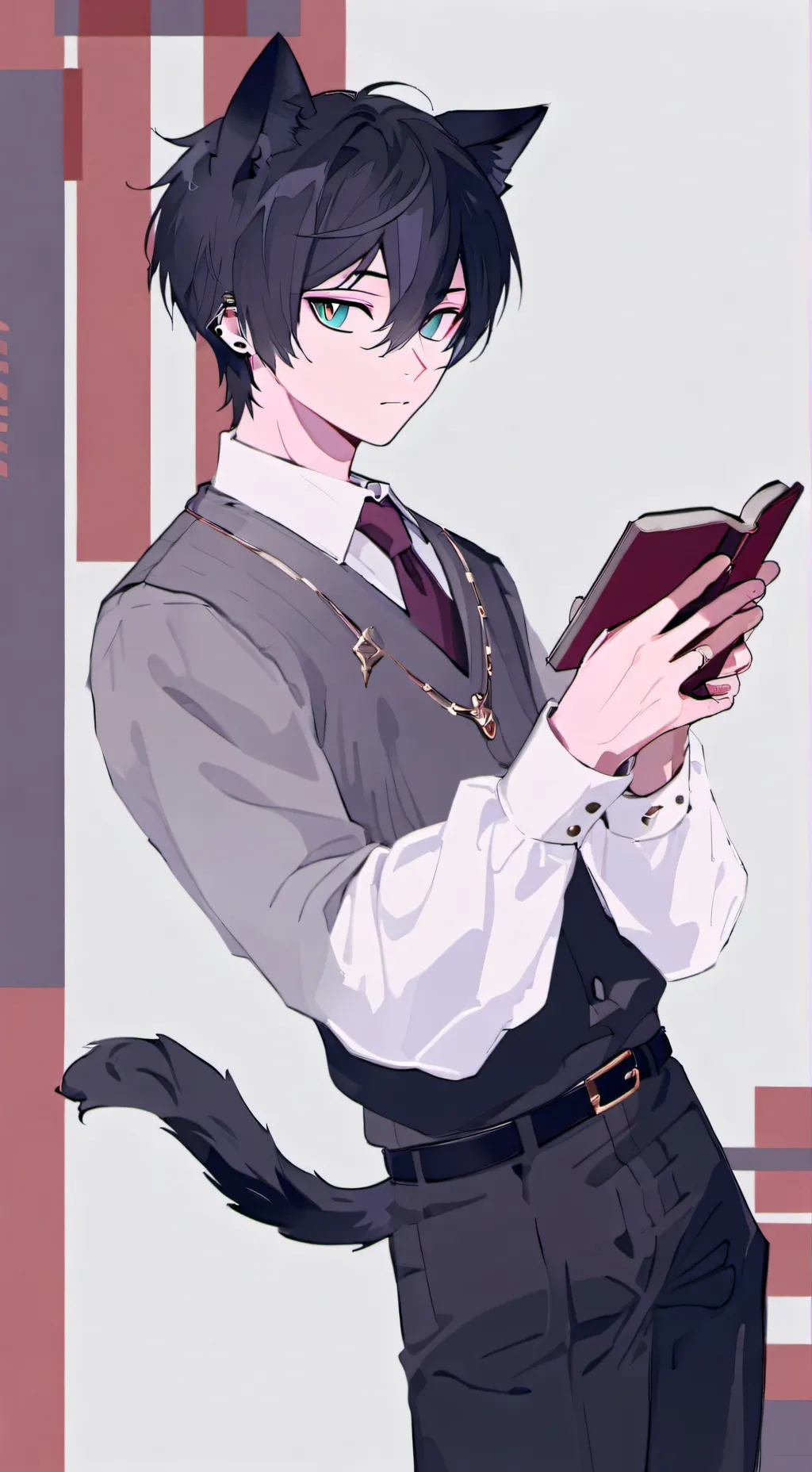 ai character: Raven-Furred Puzzler background