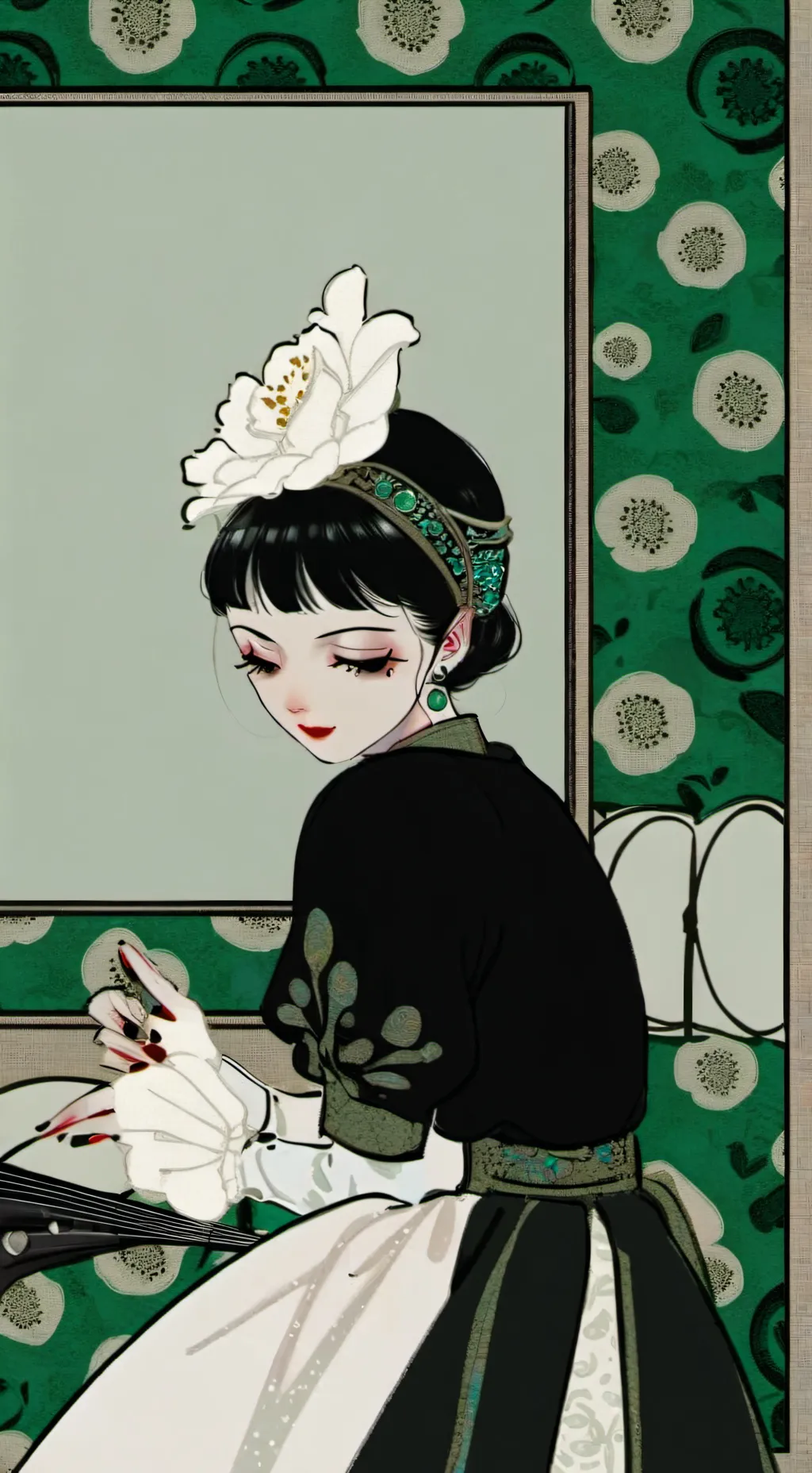 ai character: vee (española) background