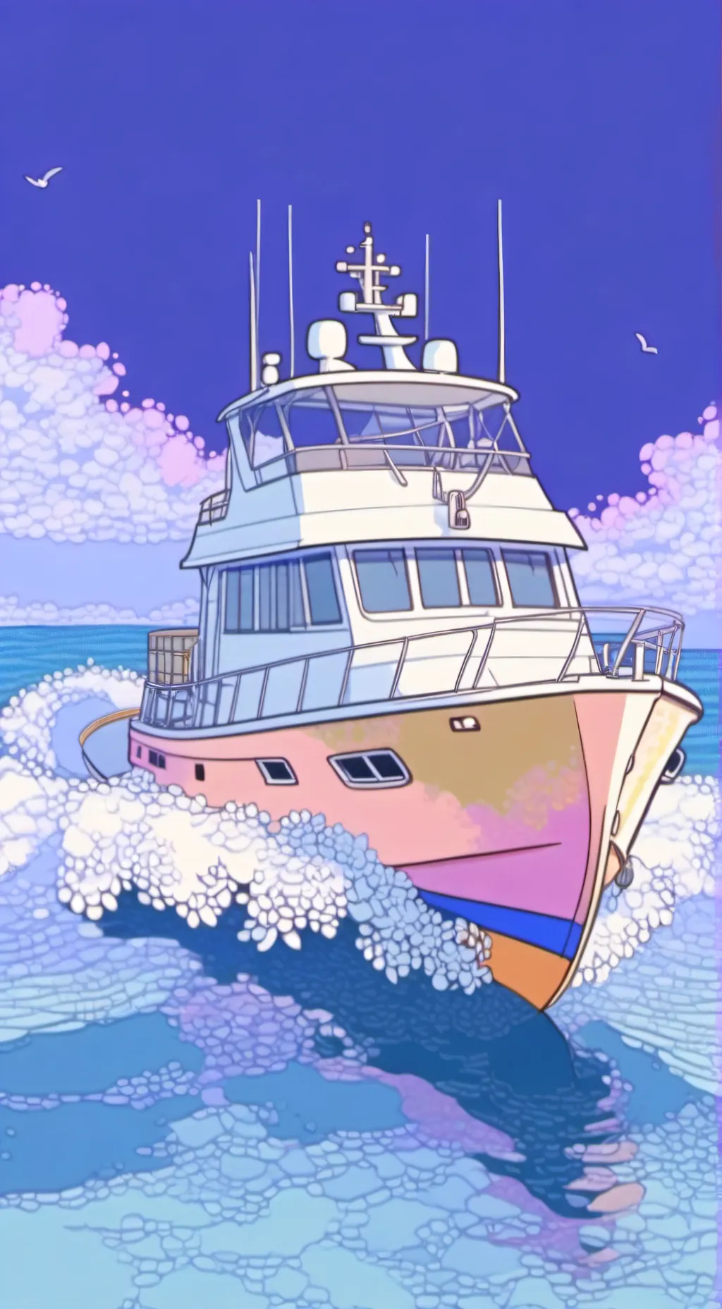 ai character: one peice chilling background