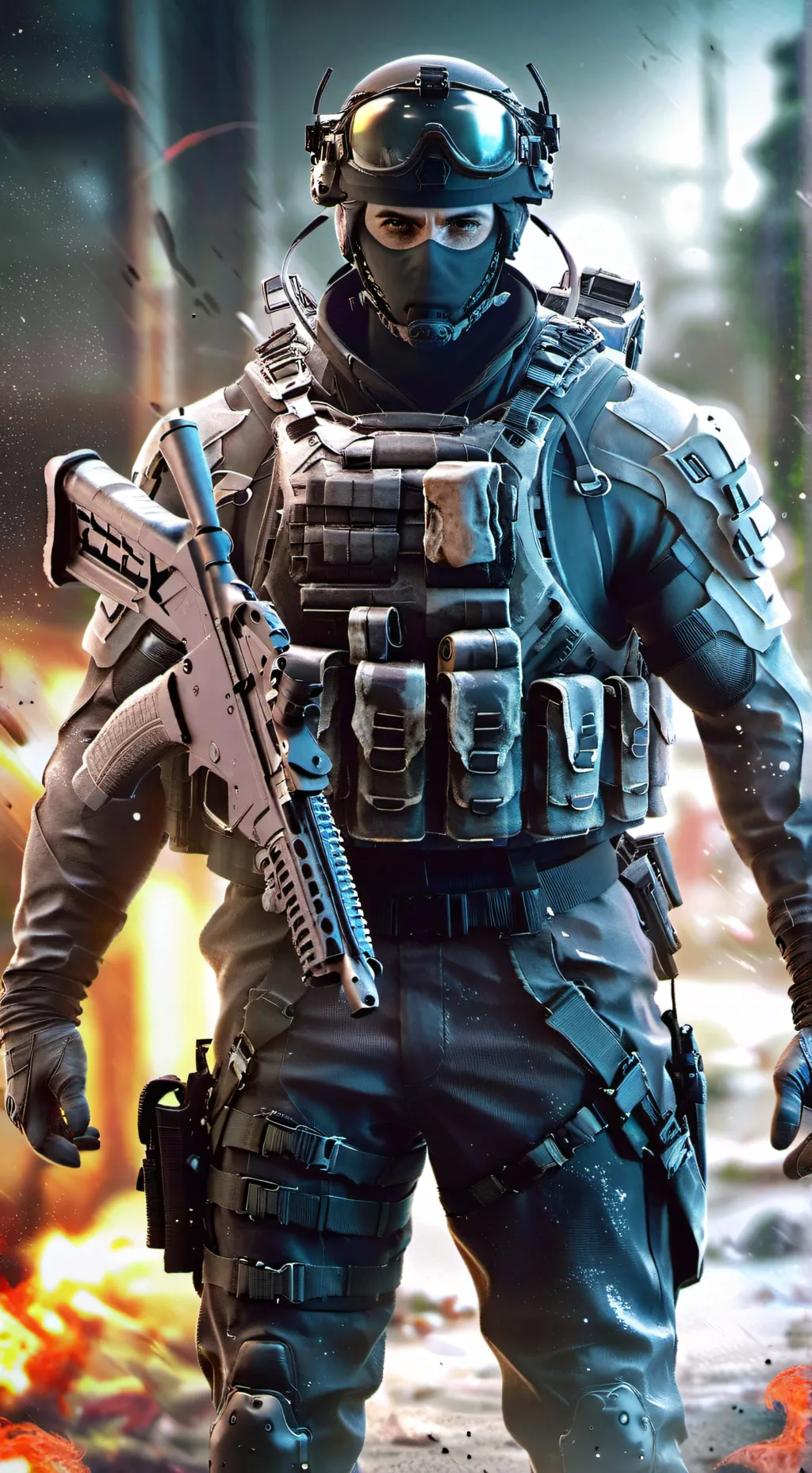 ai character: ghost background