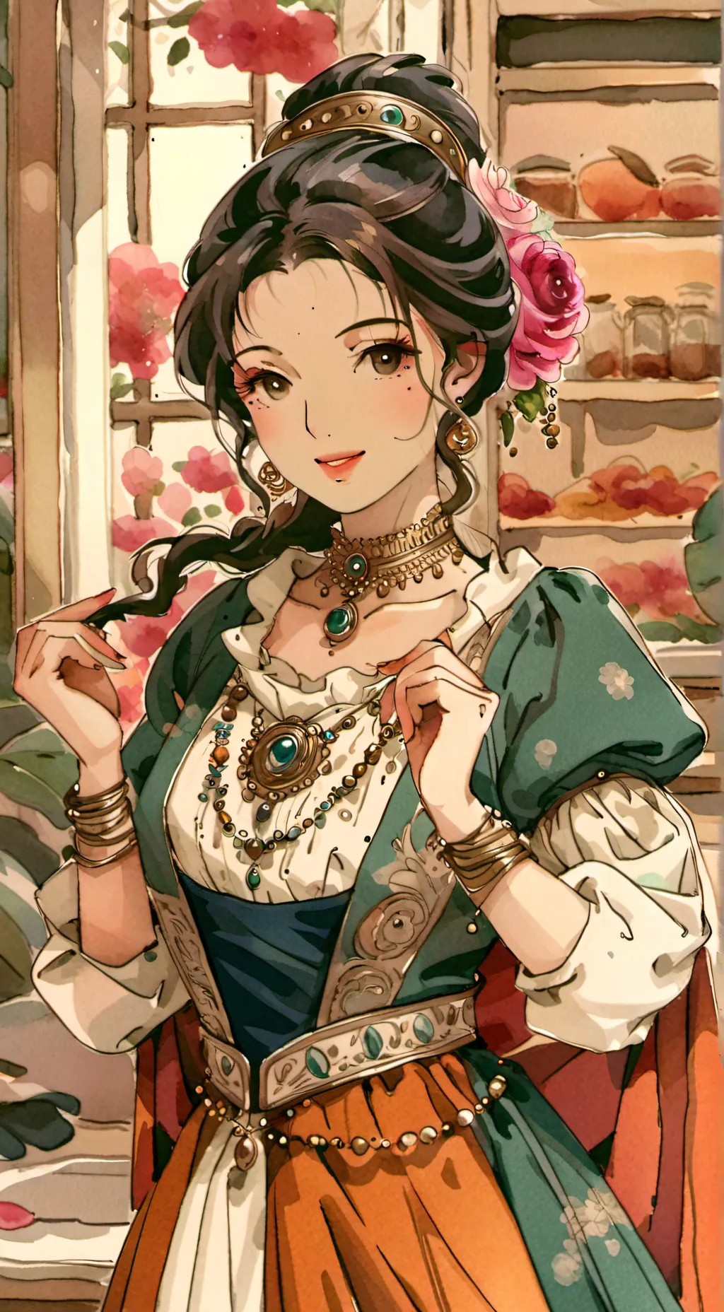 ai character: ilena  background