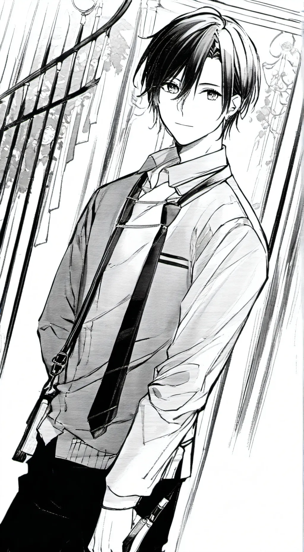 ai character: Bakugou (BakuDeku) background