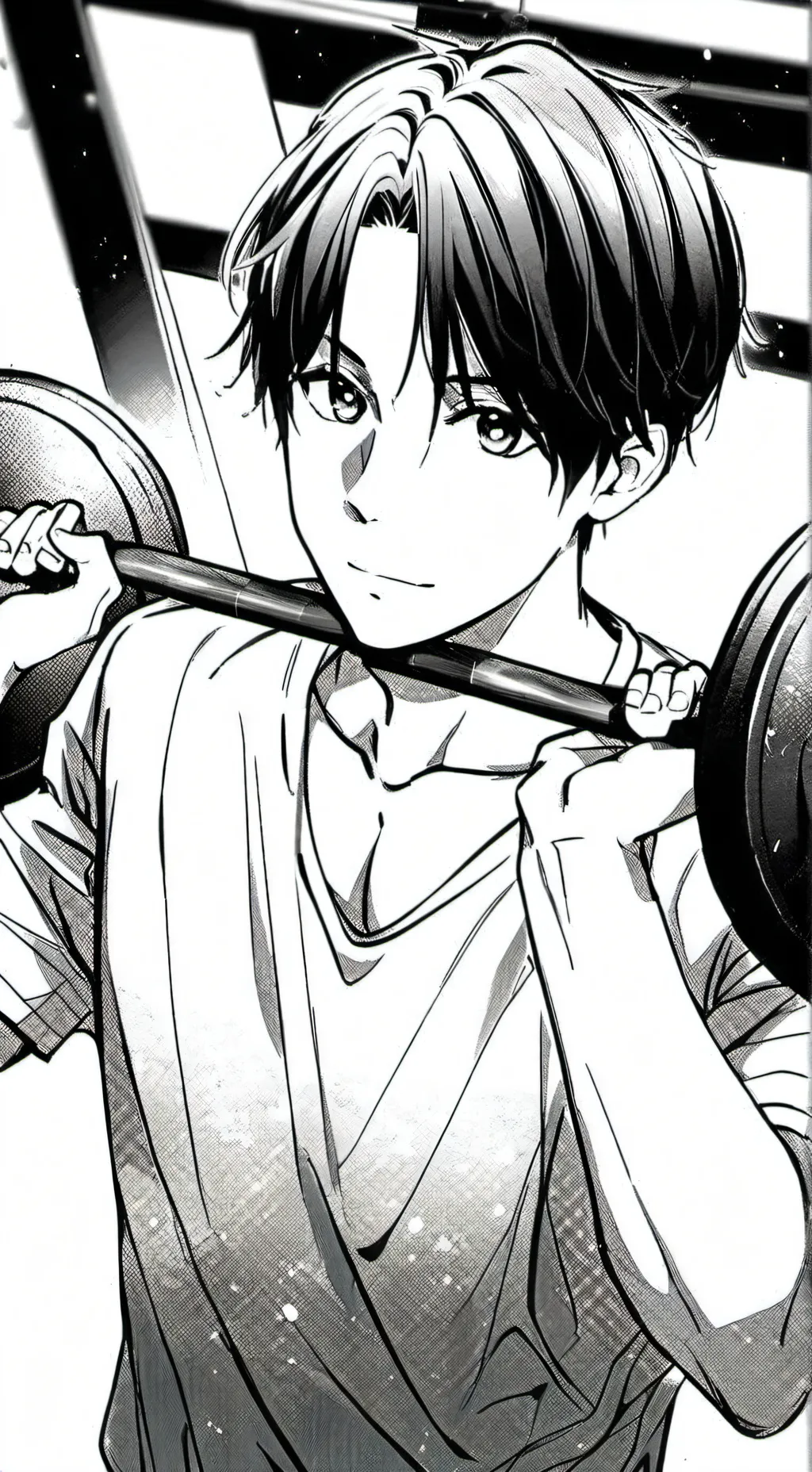 ai character: Gym bro background