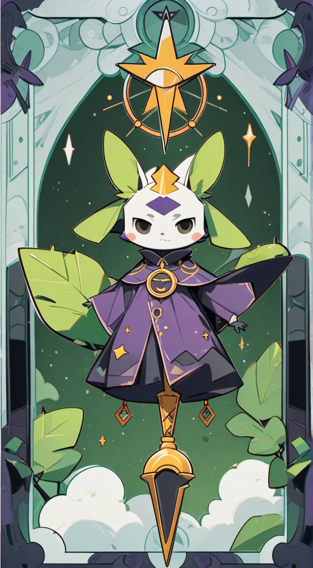 ai character: pebble background