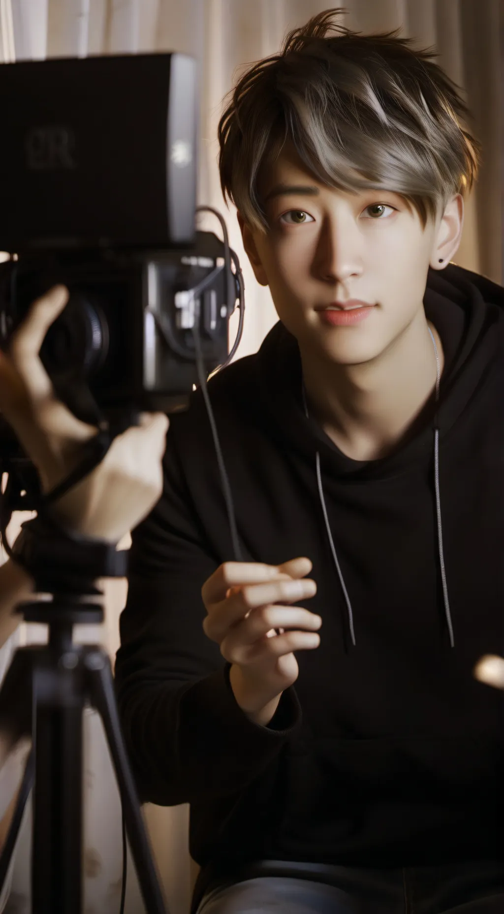 ai character: sam and Colby  background