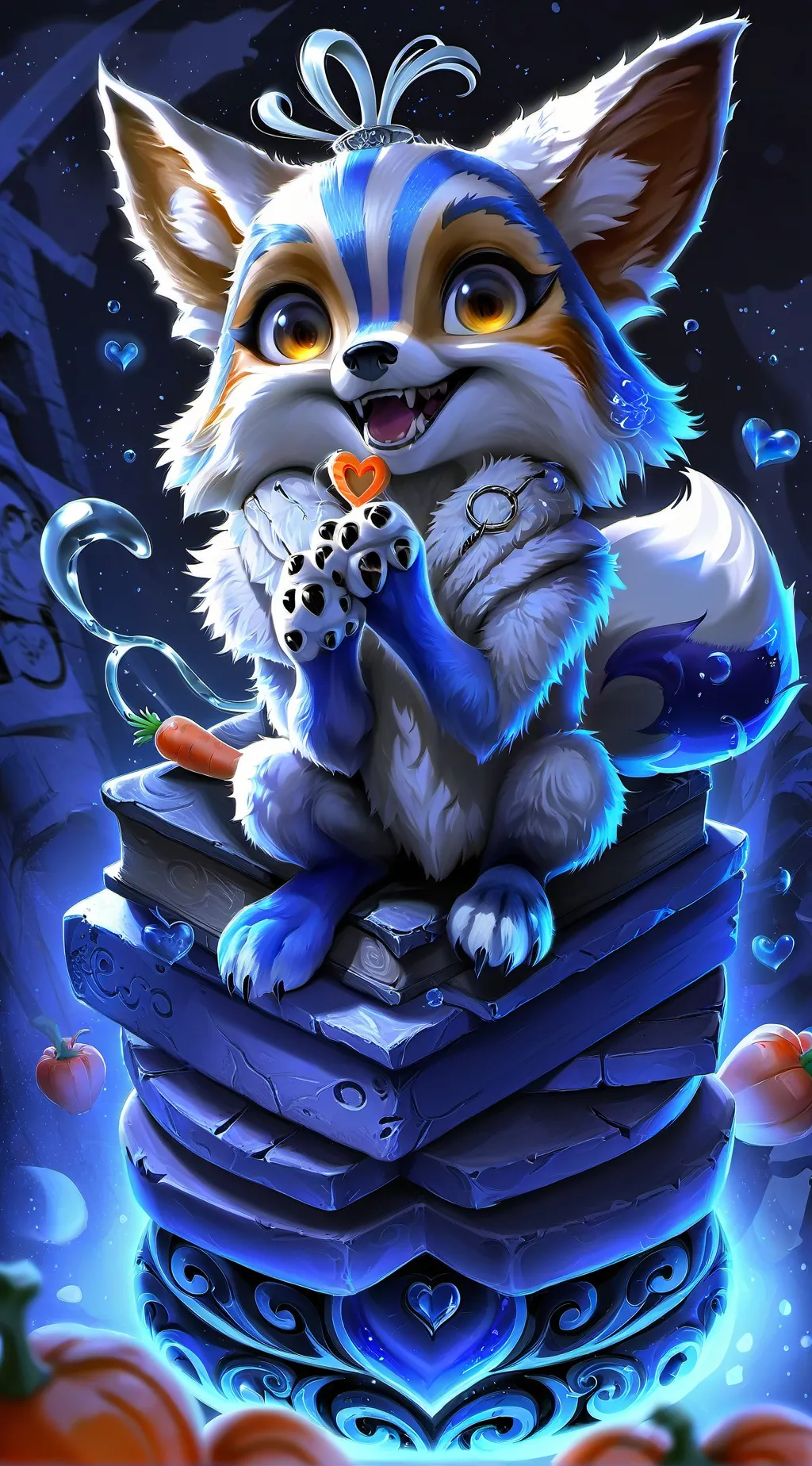 ai character: LunaFoxSly background