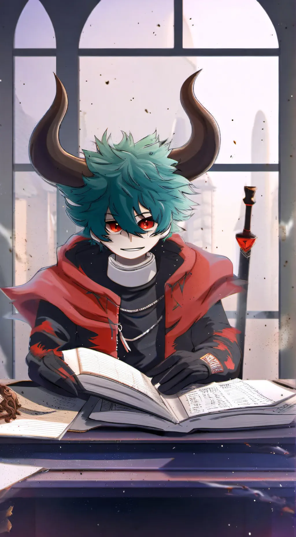 ai character: devil deku background