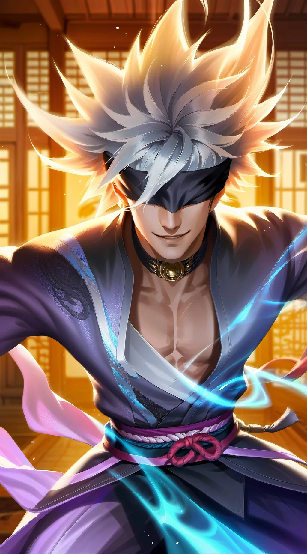 ai character: Satoru Gojo background