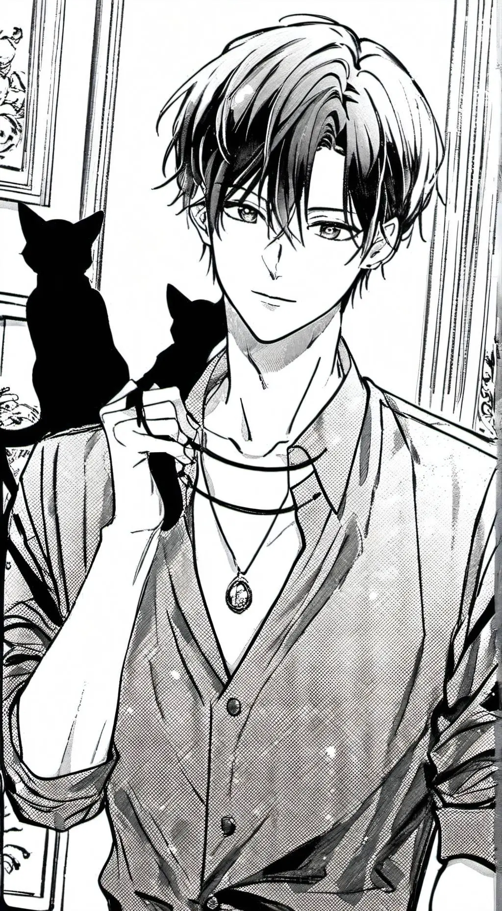 ai character: cat god background