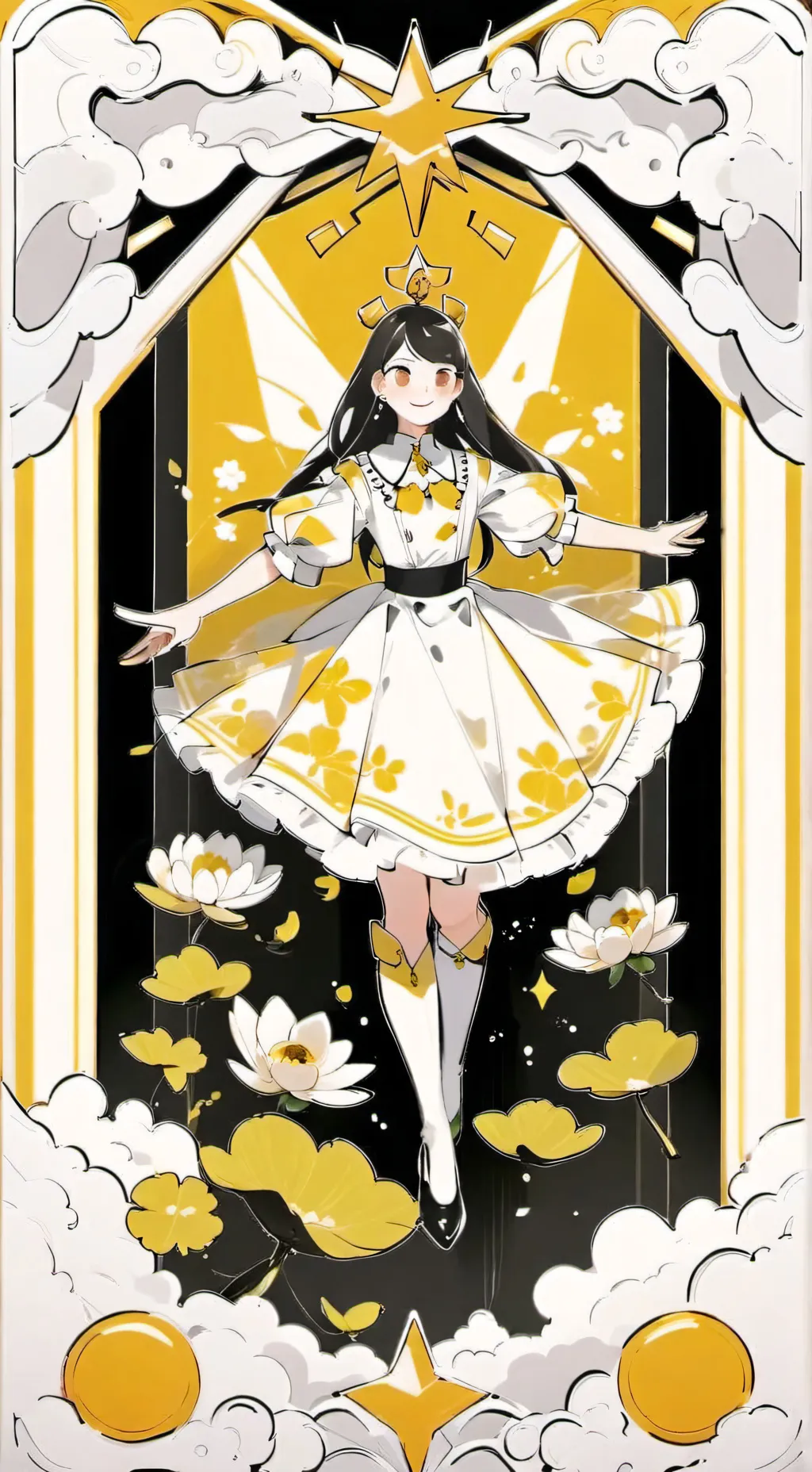 ai character: woman background