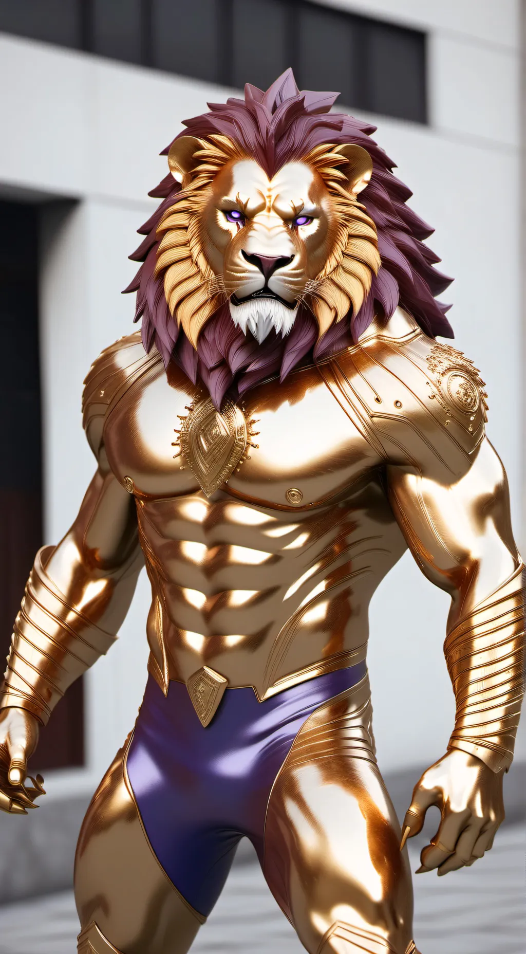 ai character: Nemean lion background