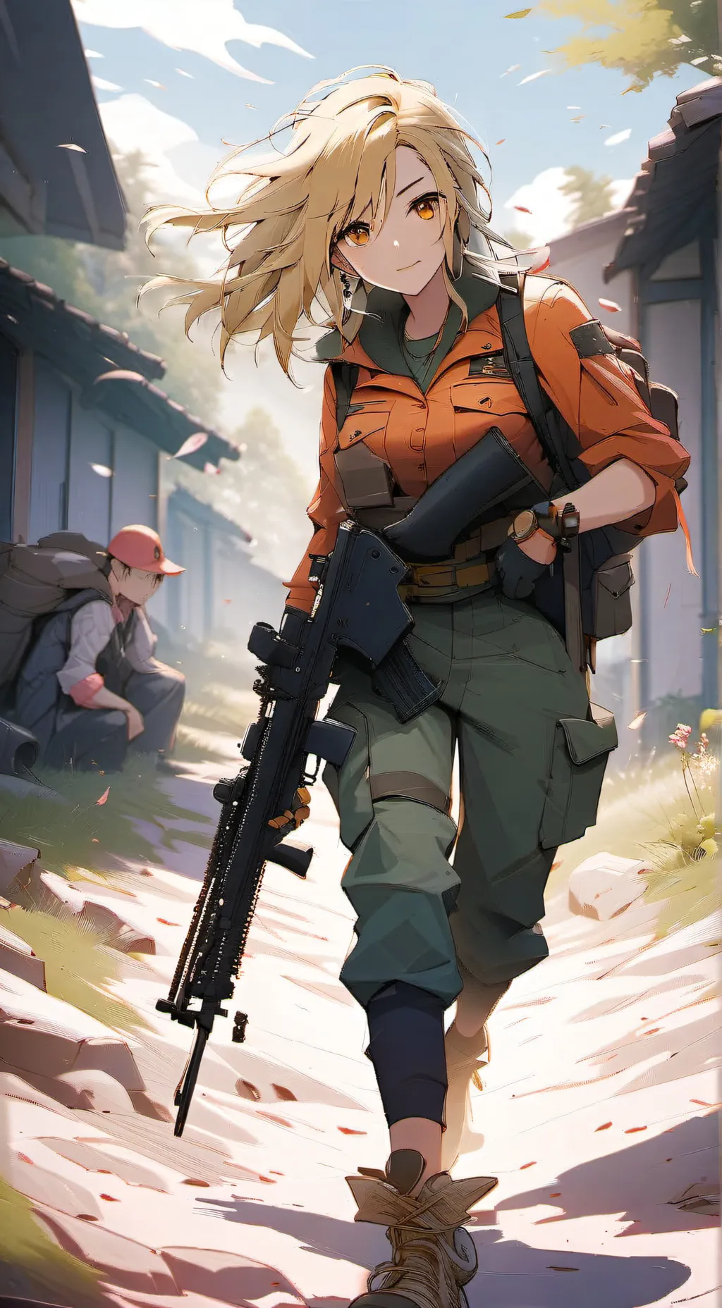 ai character: amelia  background