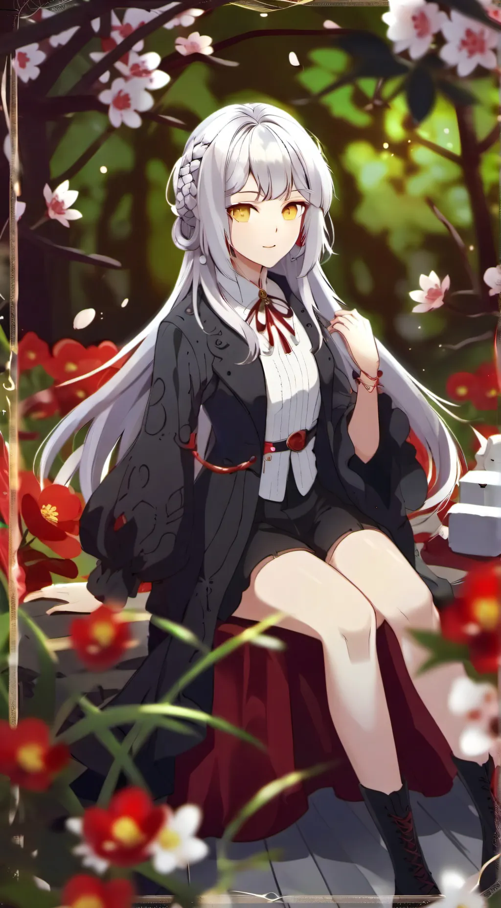 ai character: Mha sliver & blaze background