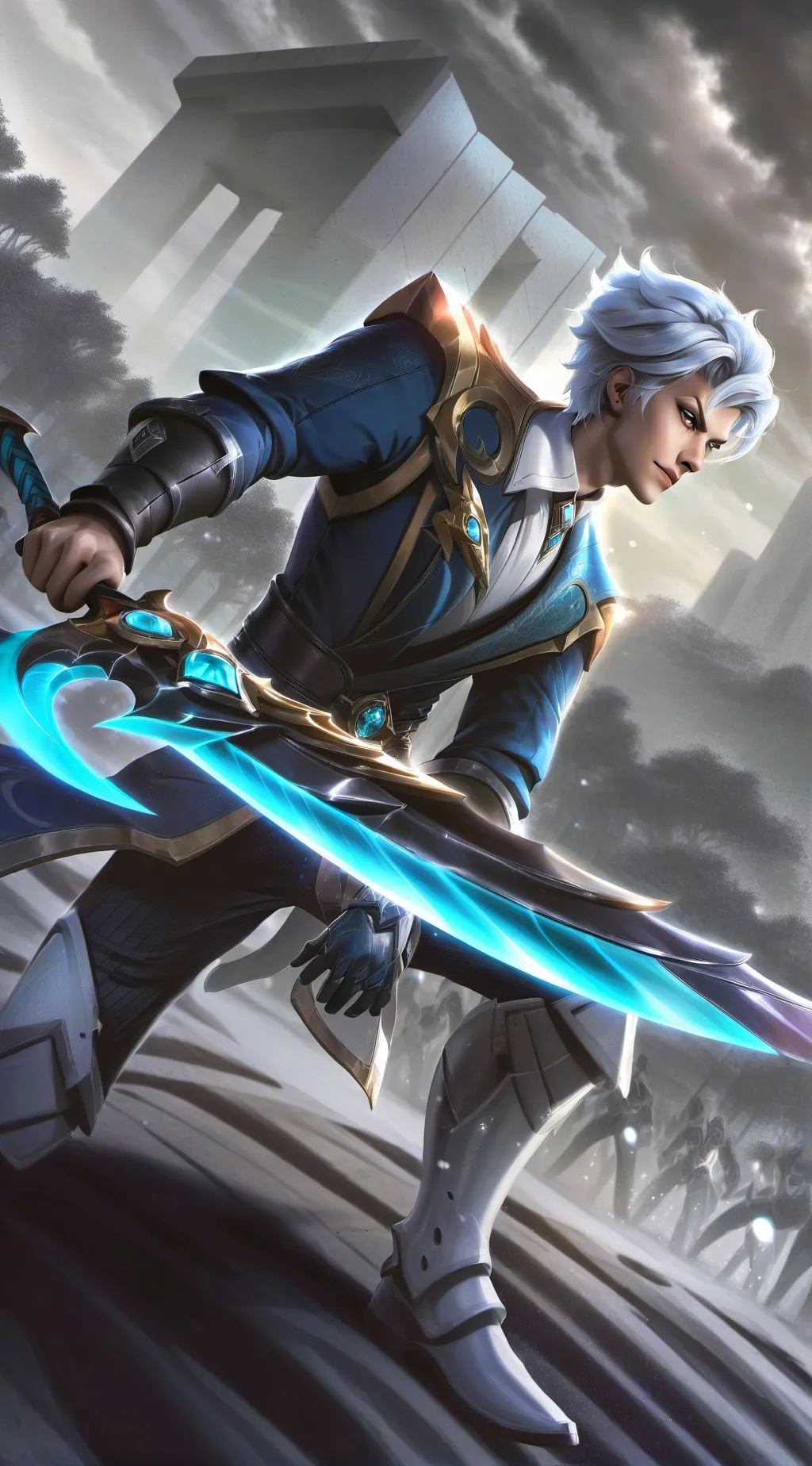 ai character: jjk squidgame  background