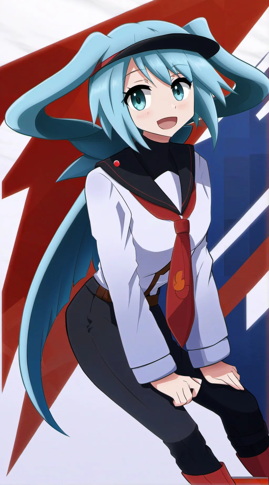 ai character: hatsune miku background