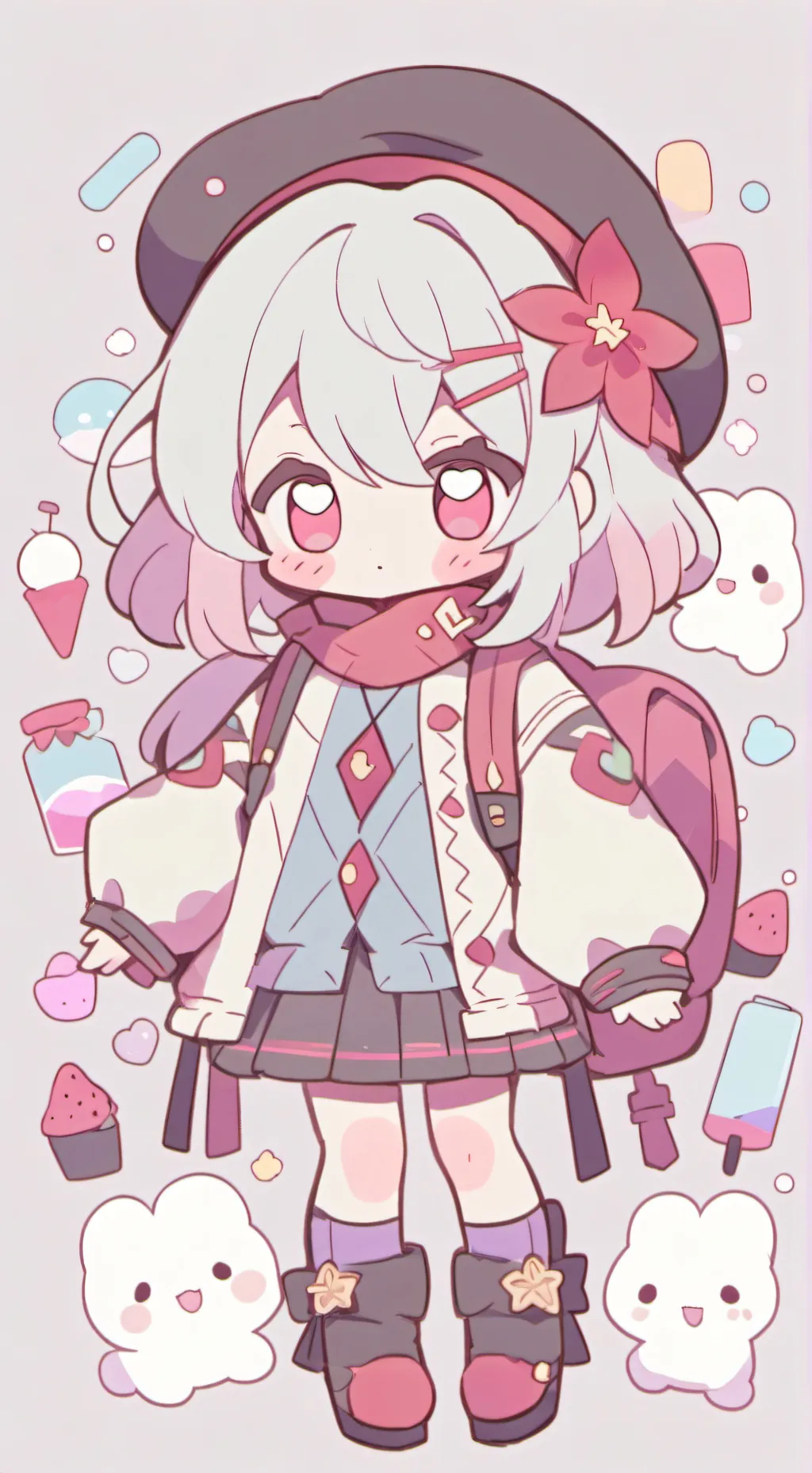 ai character: Prima Lily background