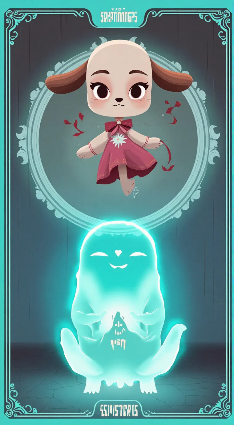 ai character: cute dog background