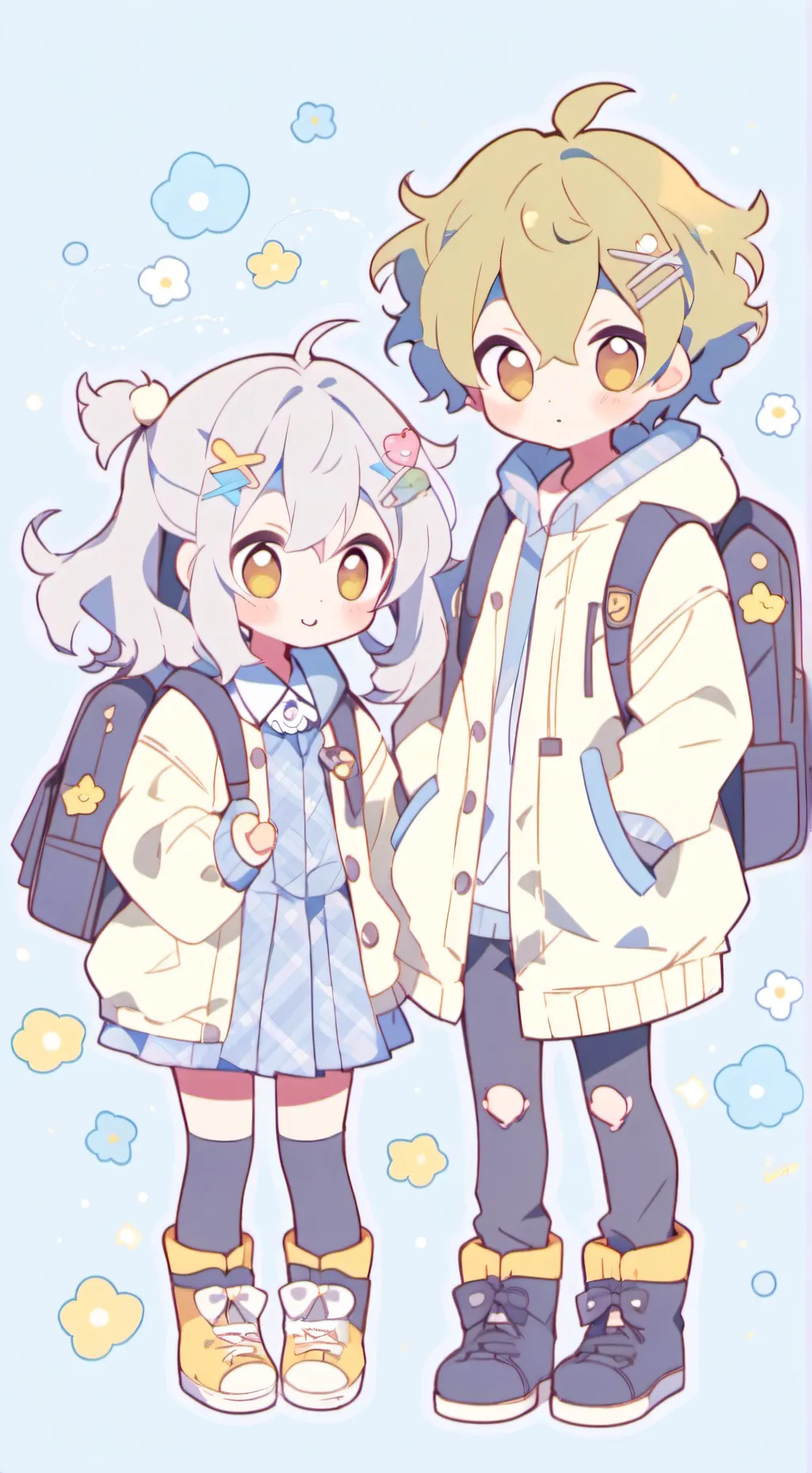 ai character: Lily y Arael  background