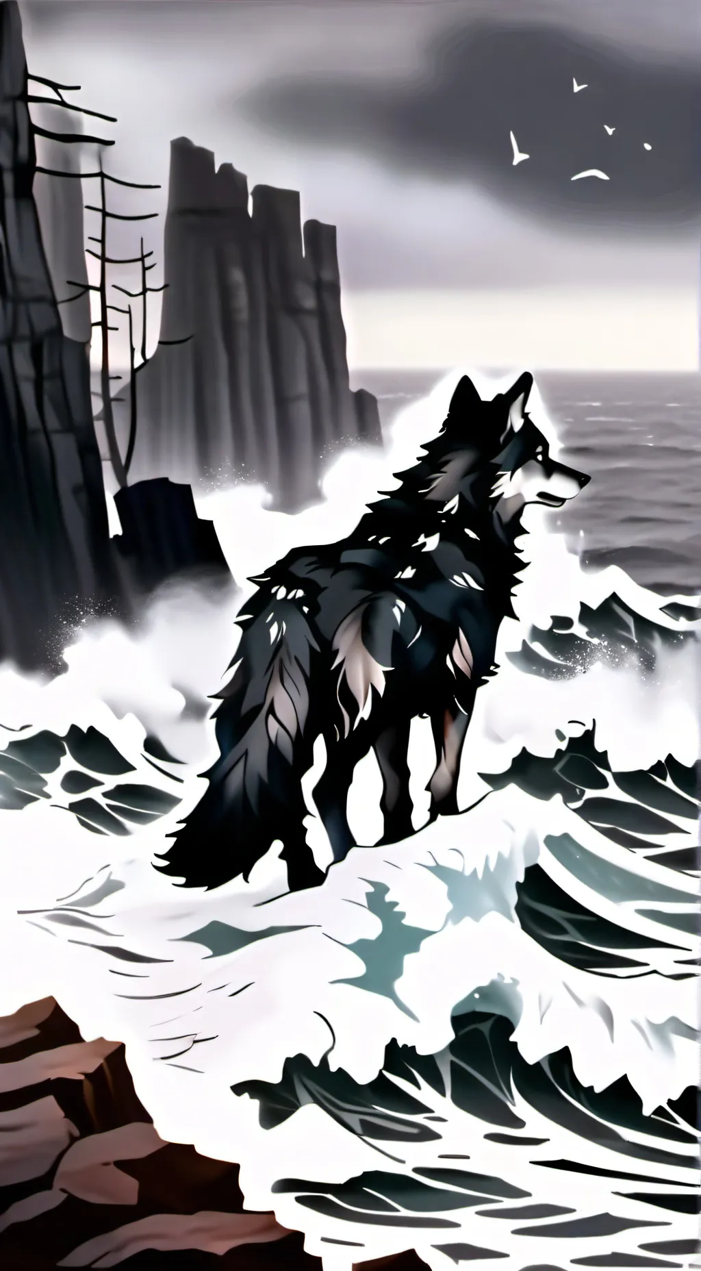 ai character: Moon'Paws background