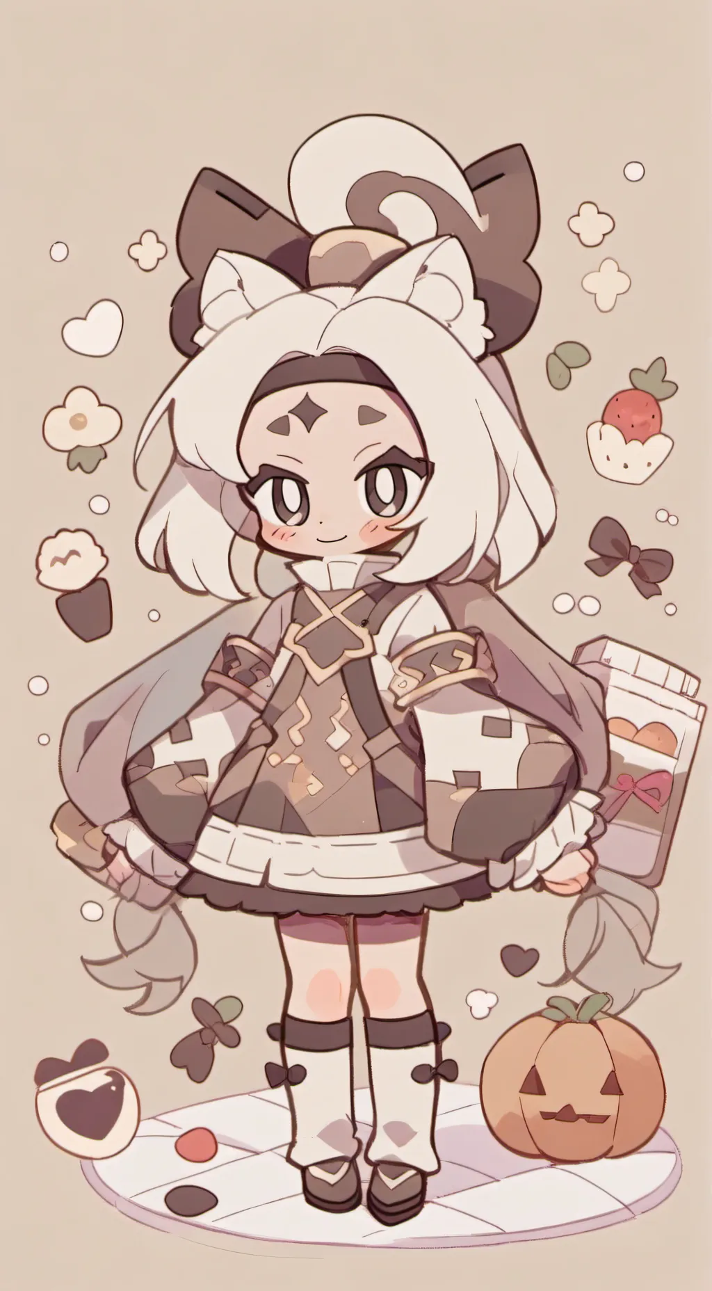 ai character: RadioApple🐥🦌 background