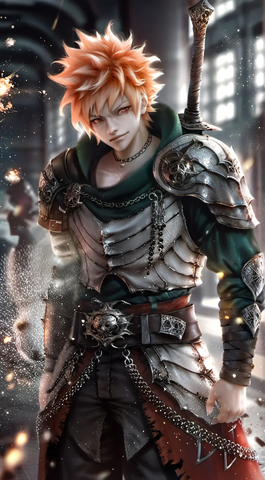 ai character: bakugo  background