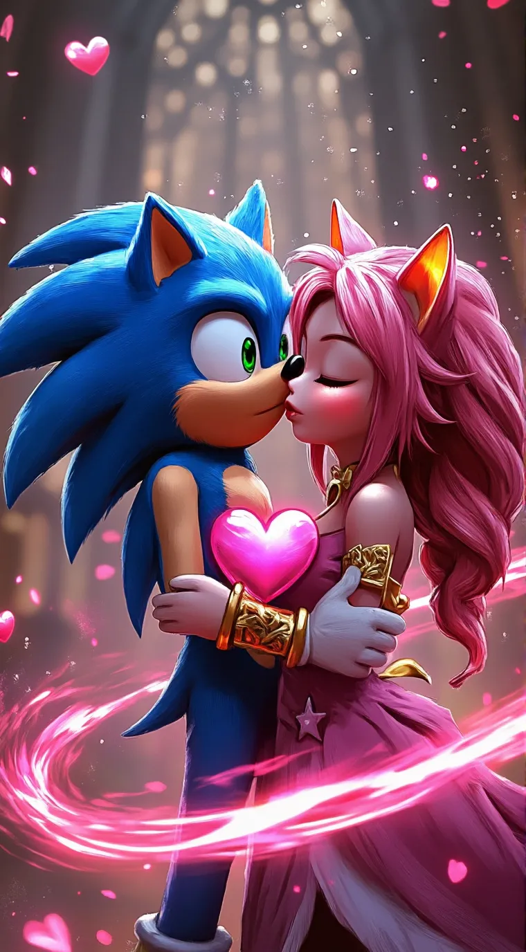 ai character: Sonic Valentine's  background