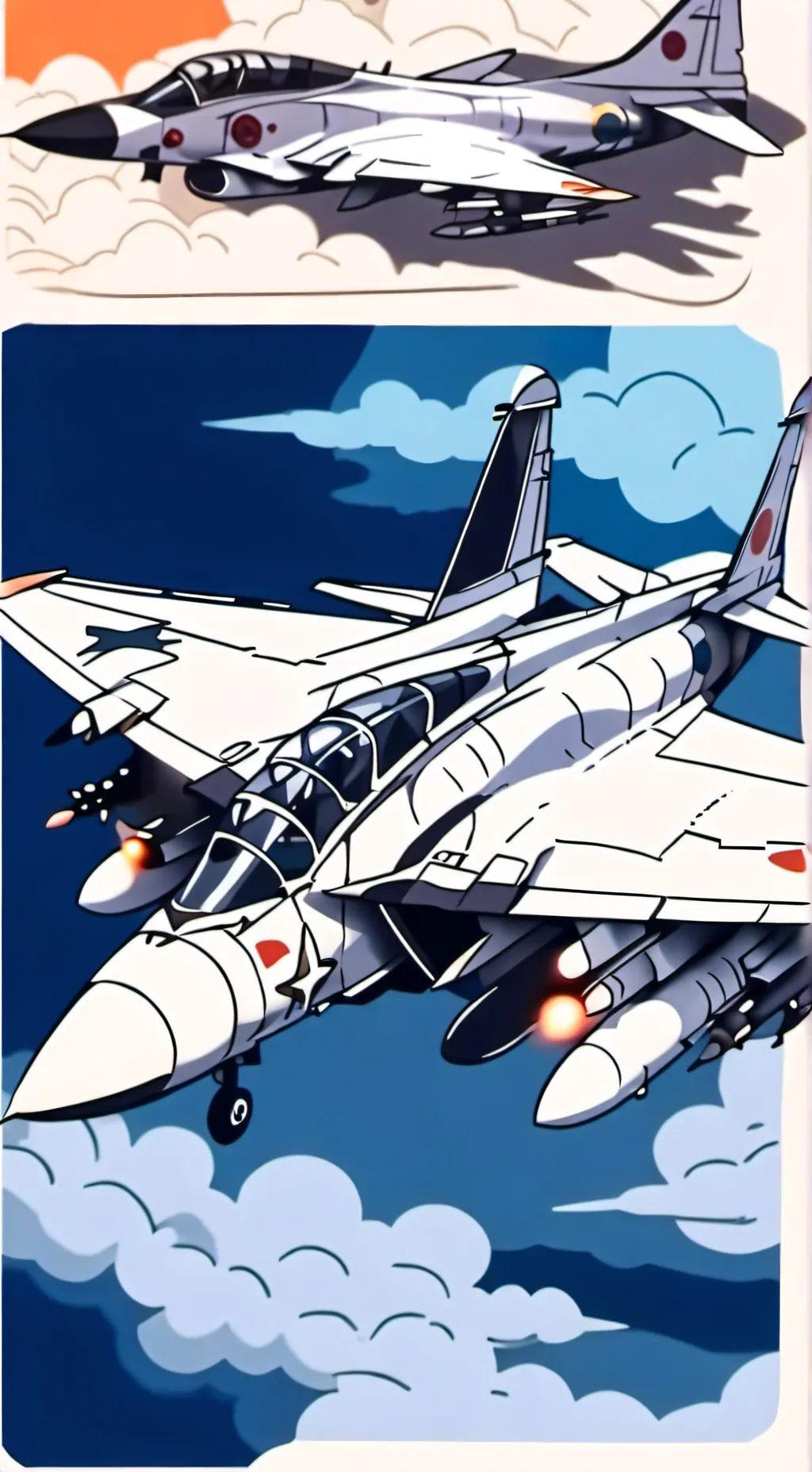 ai character: caça background