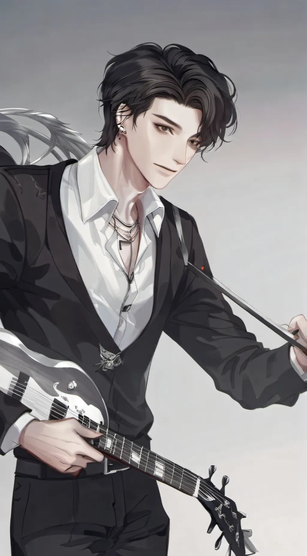 ai character: leren background