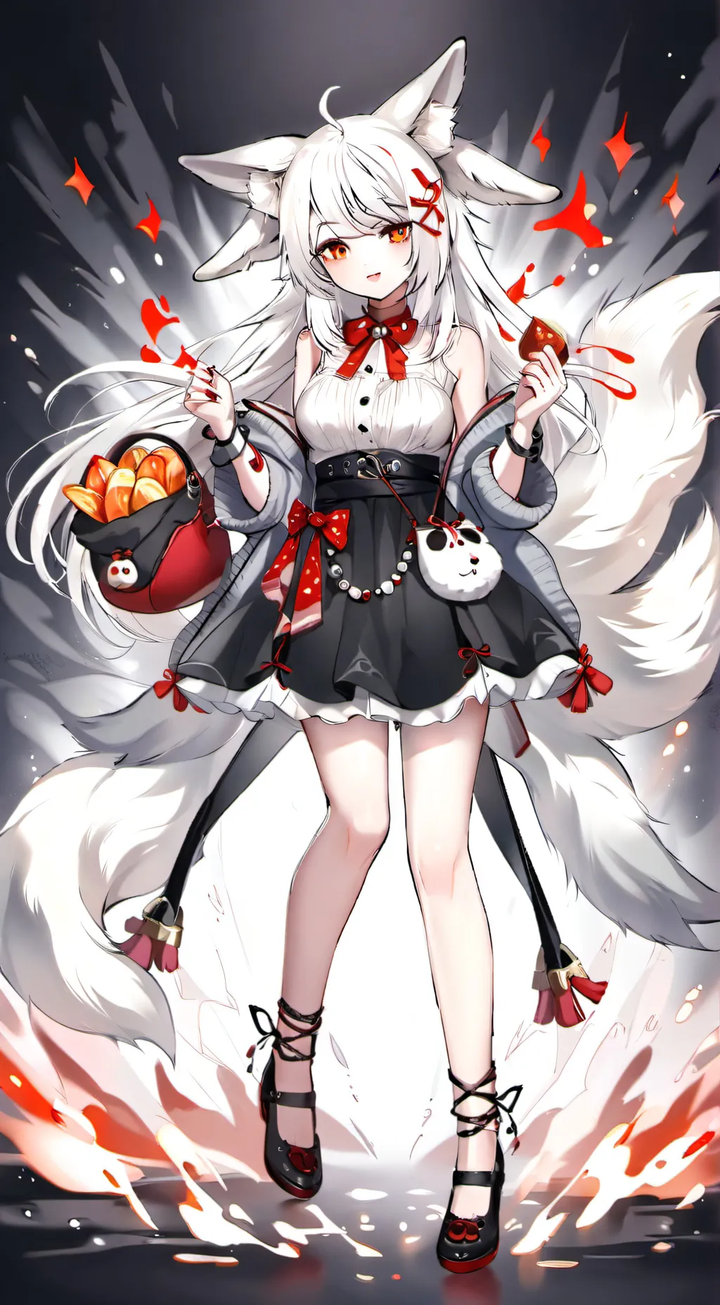 ai character: Foxy background