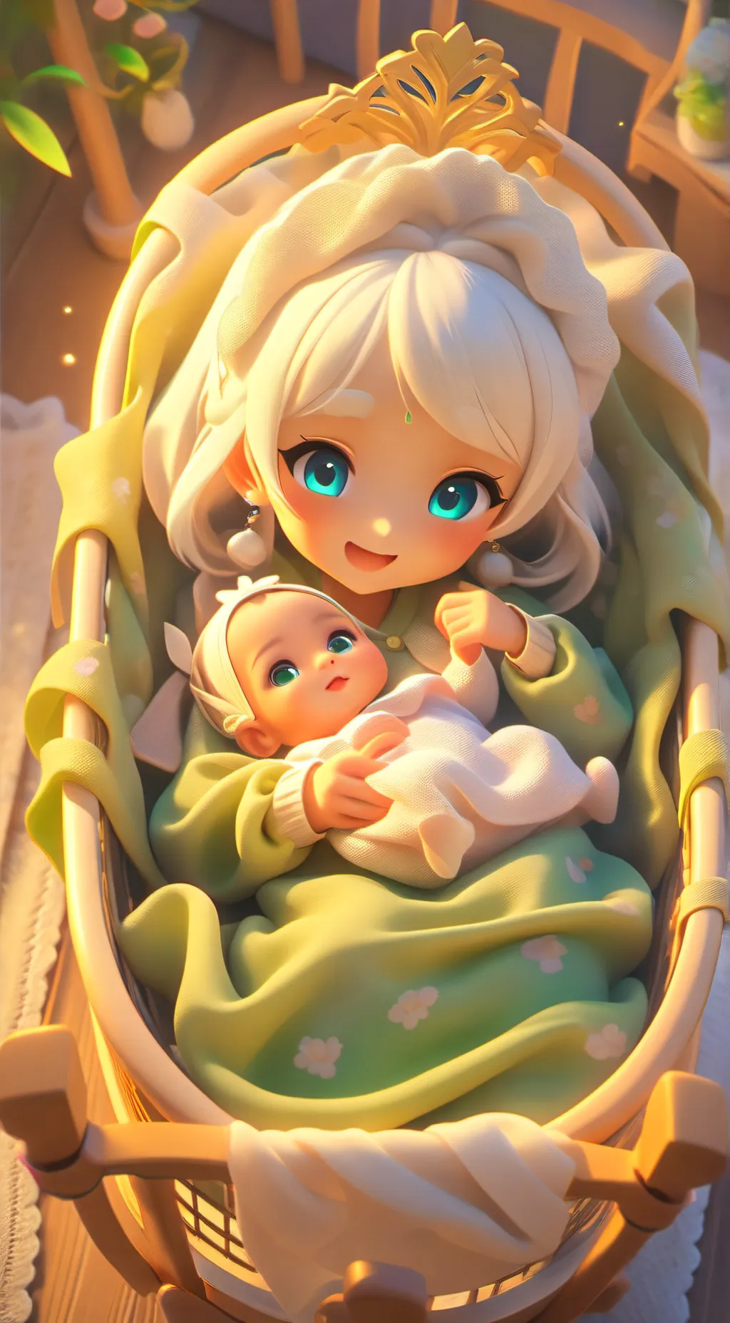ai character: baby abigail background