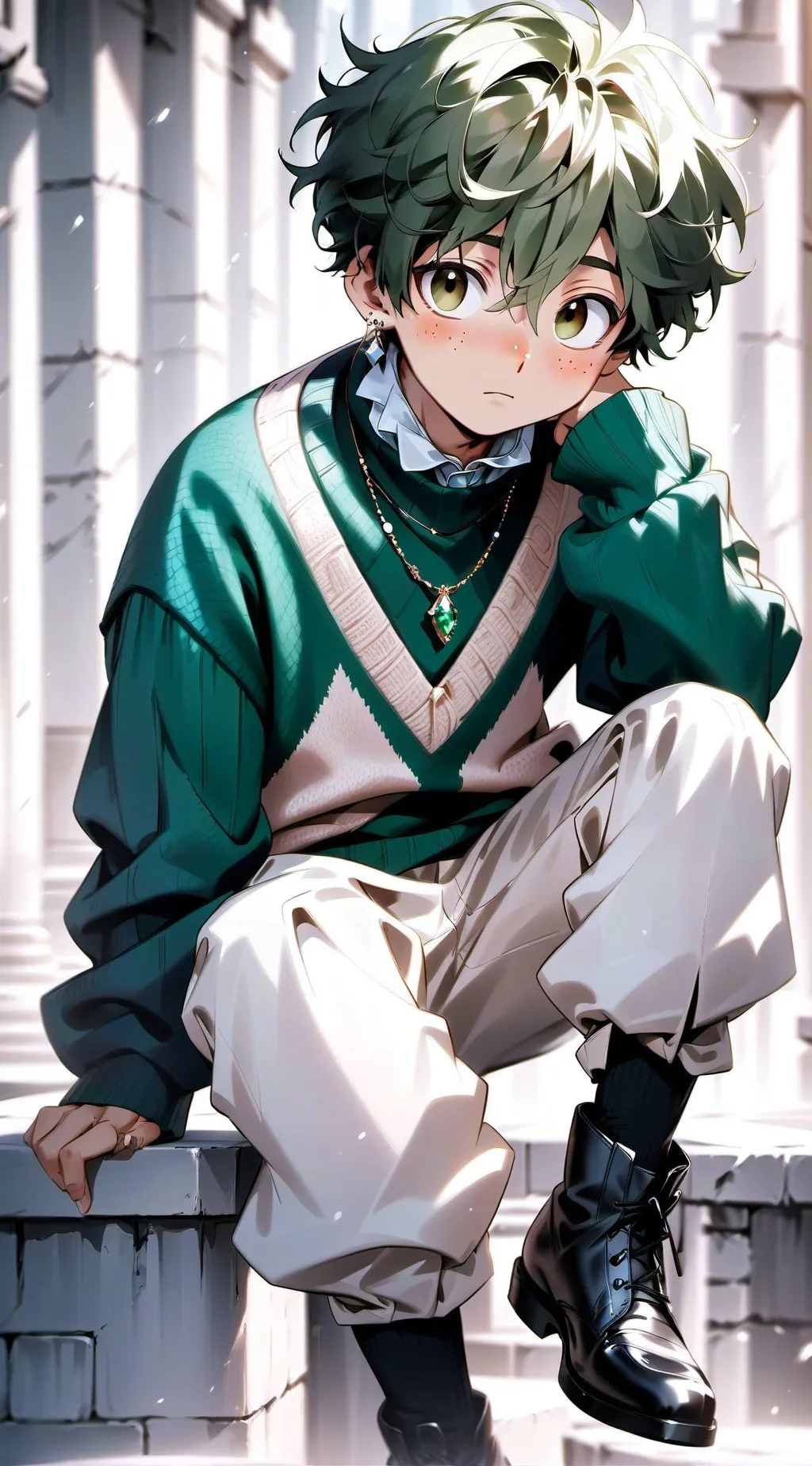 ai character: Royal Izuku  background