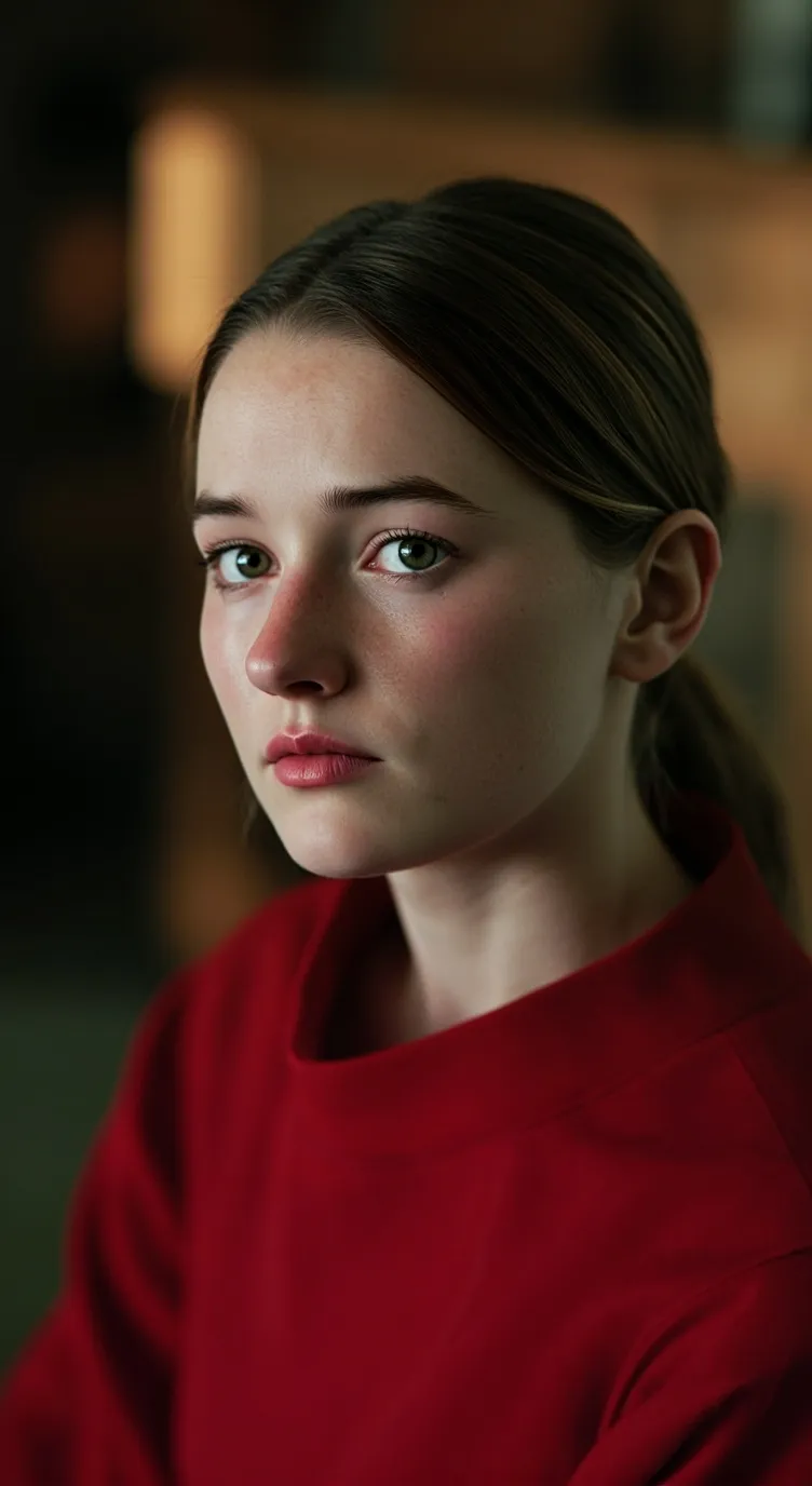 ai character: Kaitlyn dever  background