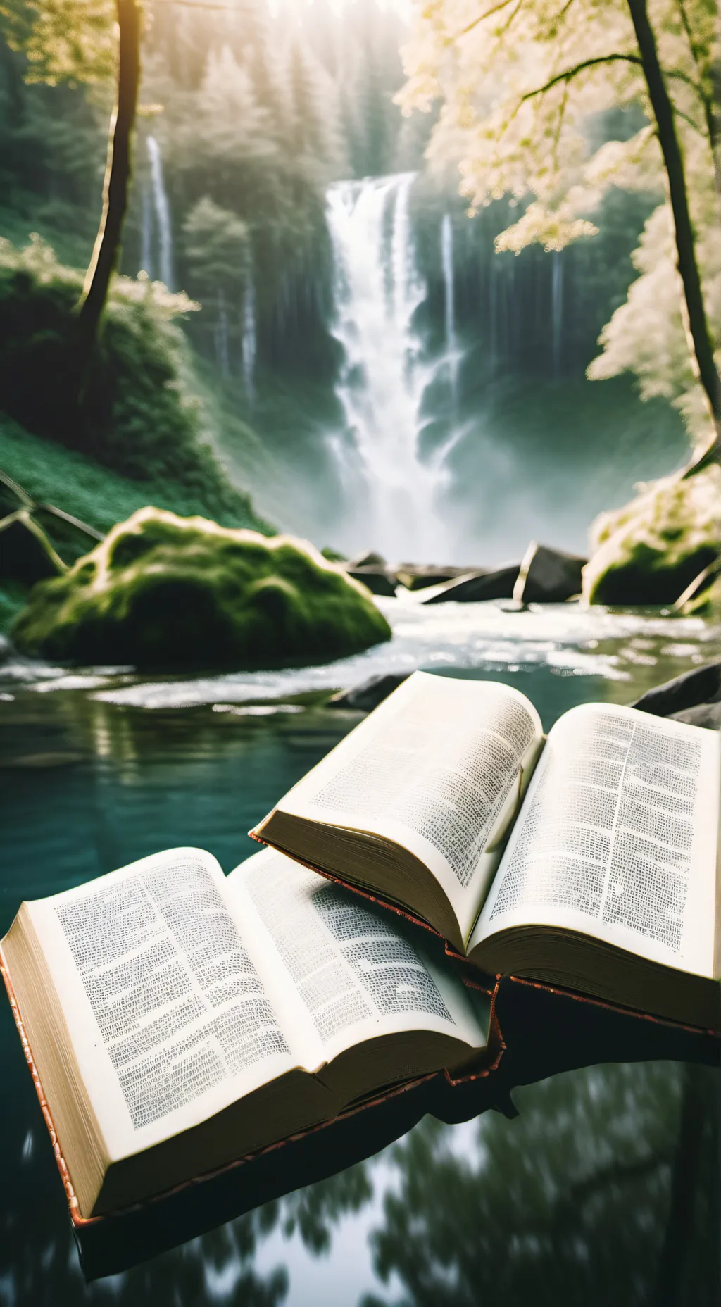 ai character: Magic book background