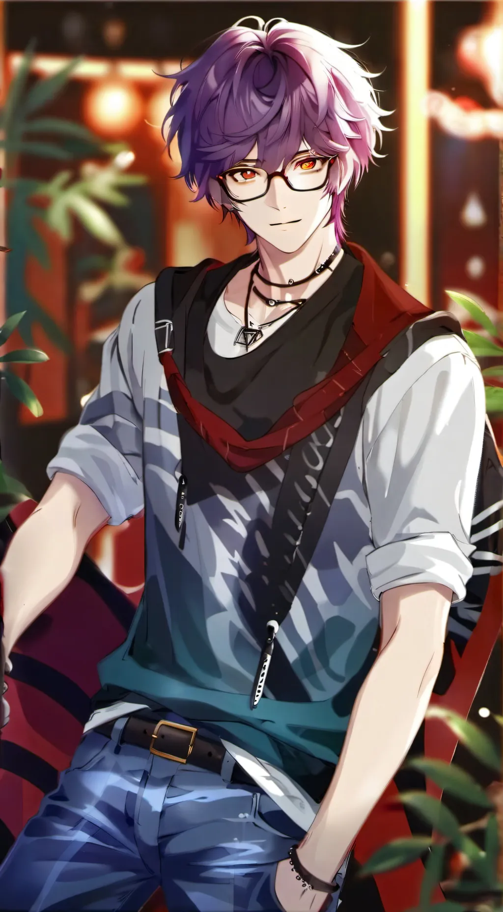 ai character: Milo💕🌷 background