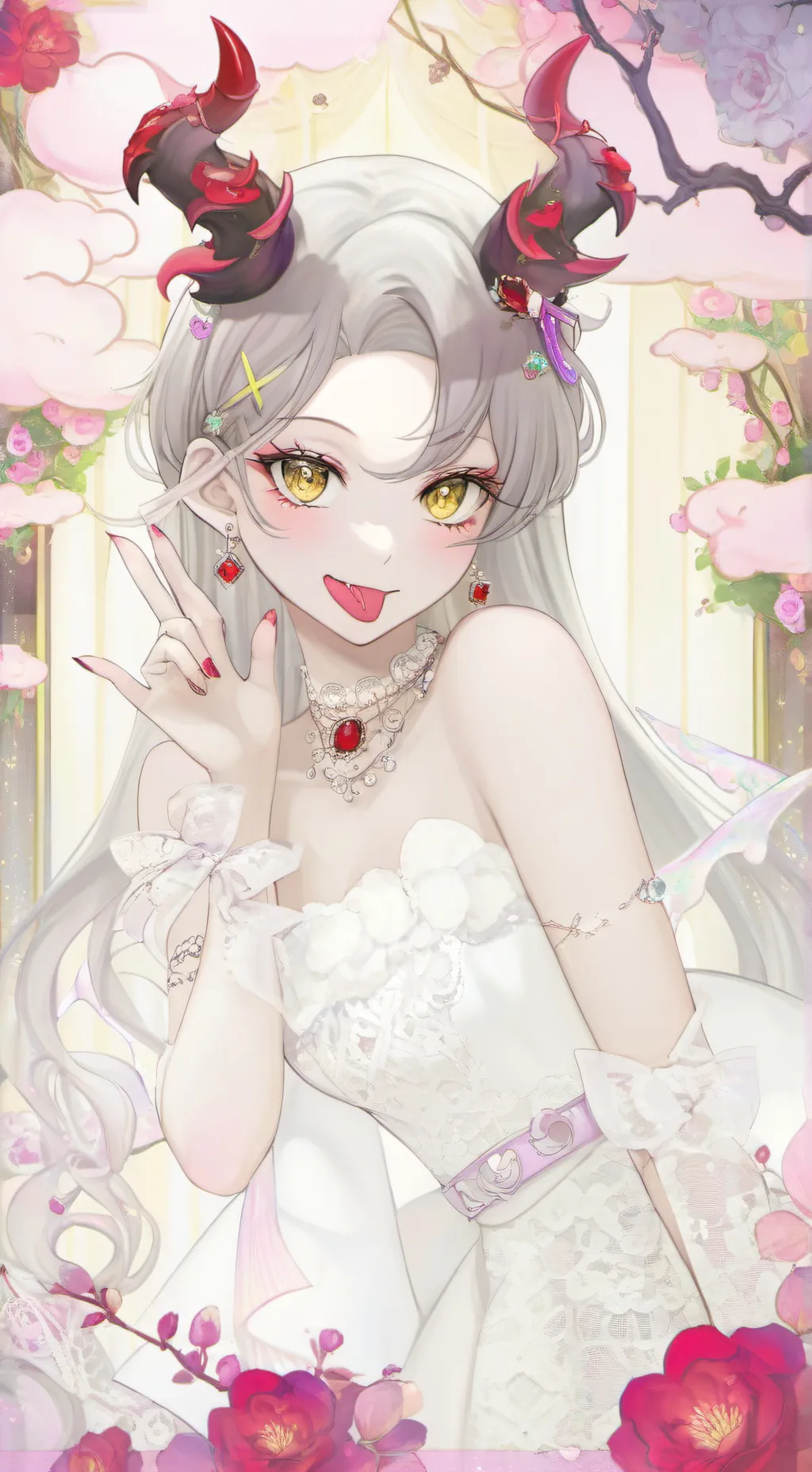 ai character: Luna Sakura background